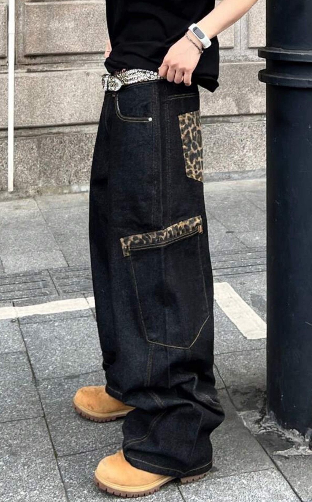 Jean Fukuoka x Hioki Baggy Patcwork Wide Leg Jeans Size US 33 - 1 Thumbnail