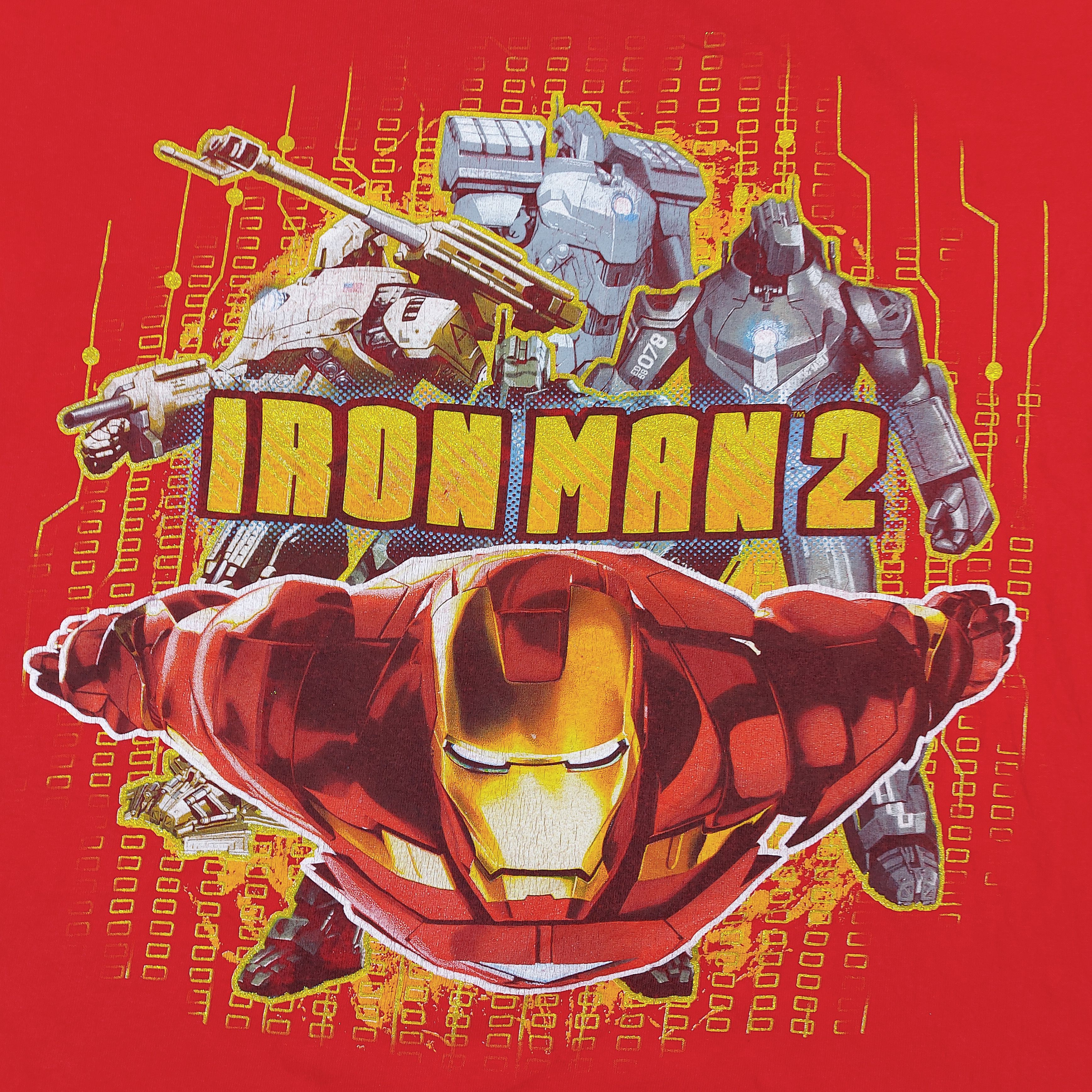 Marvel Comics Official 2010 Iron Man 2 Flim Movie Gold Glitter Marvel TEE Size US M / EU 48-50 / 2 - 2 Thumbnail