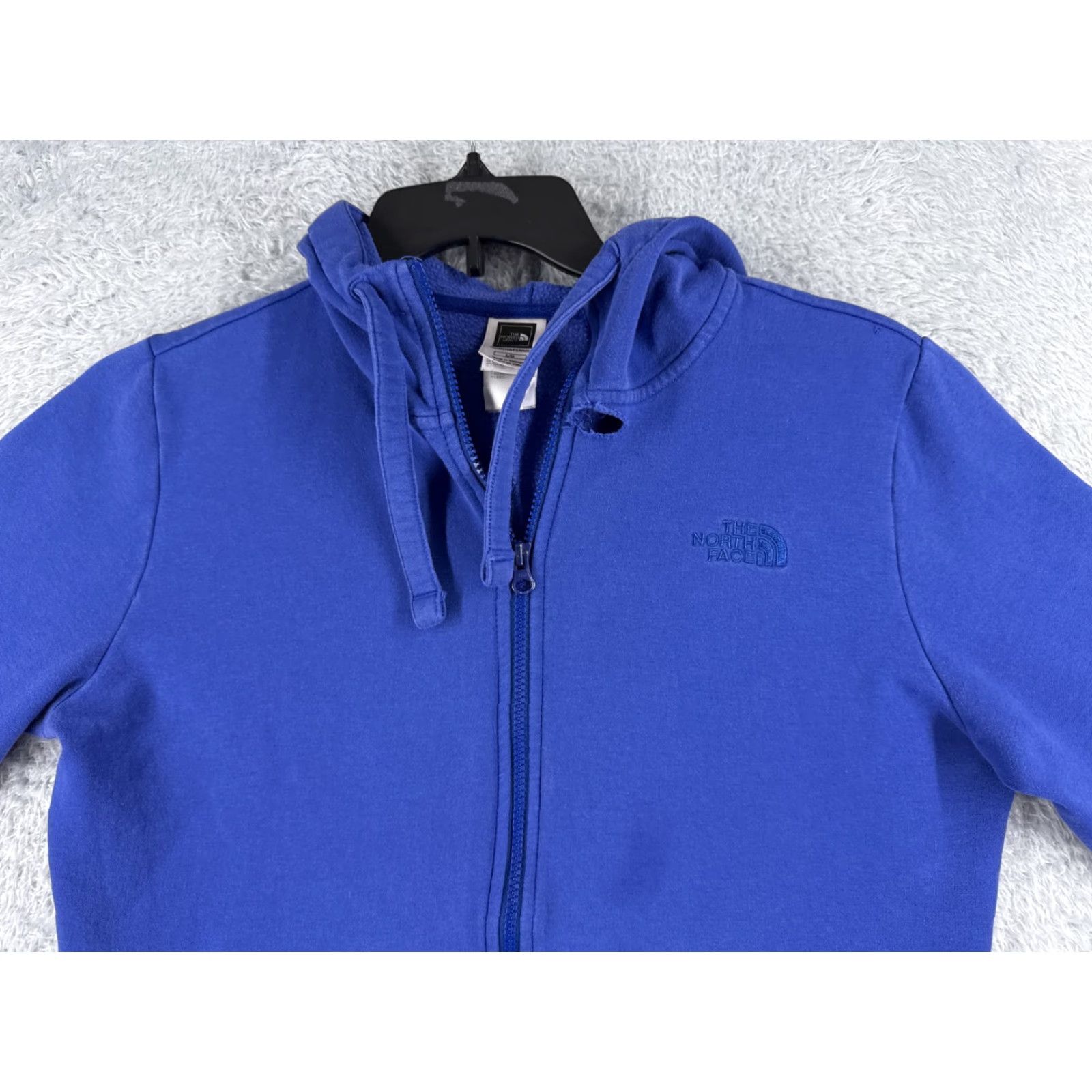 The North Face The North Face Jacket Women Large Blue Full Zip Hoodie Jersey Fabric READ Size L / US 10 / IT 46 - 4 Thumbnail