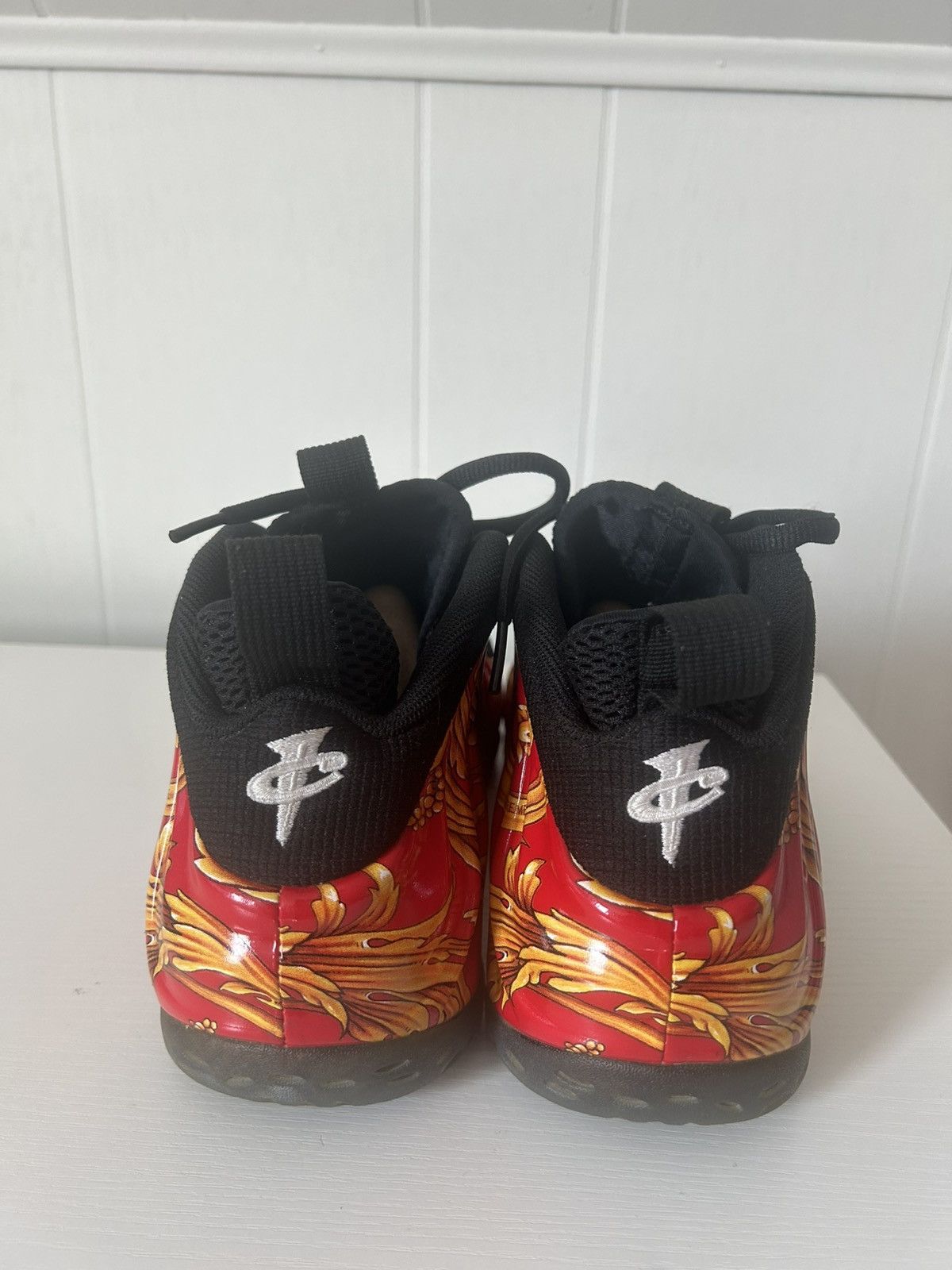 Nike × Supreme Supreme x Nike Air Foamposite 1 Red 2014 Size US 10.5 / EU 43-44 - 4 Thumbnail