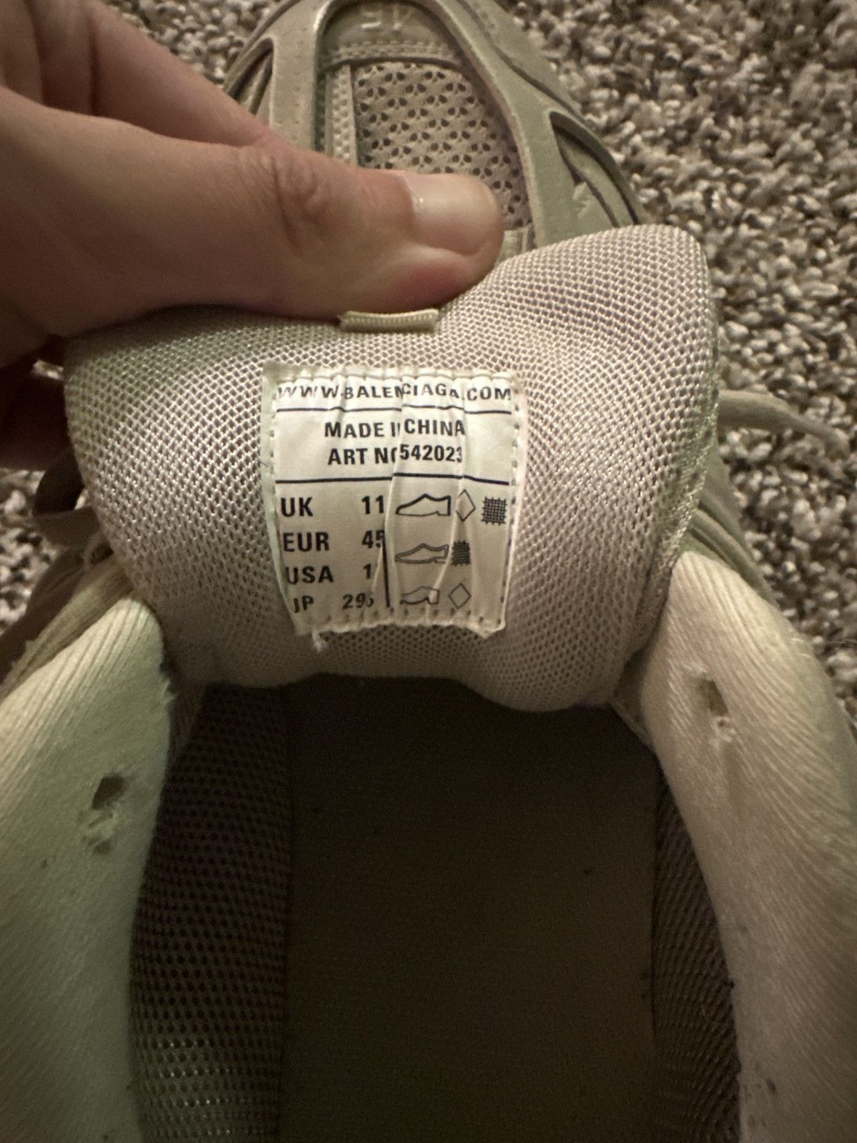 Balenciaga Balenciaga Track Beige Size US 11 / EU 44 - 6 Thumbnail