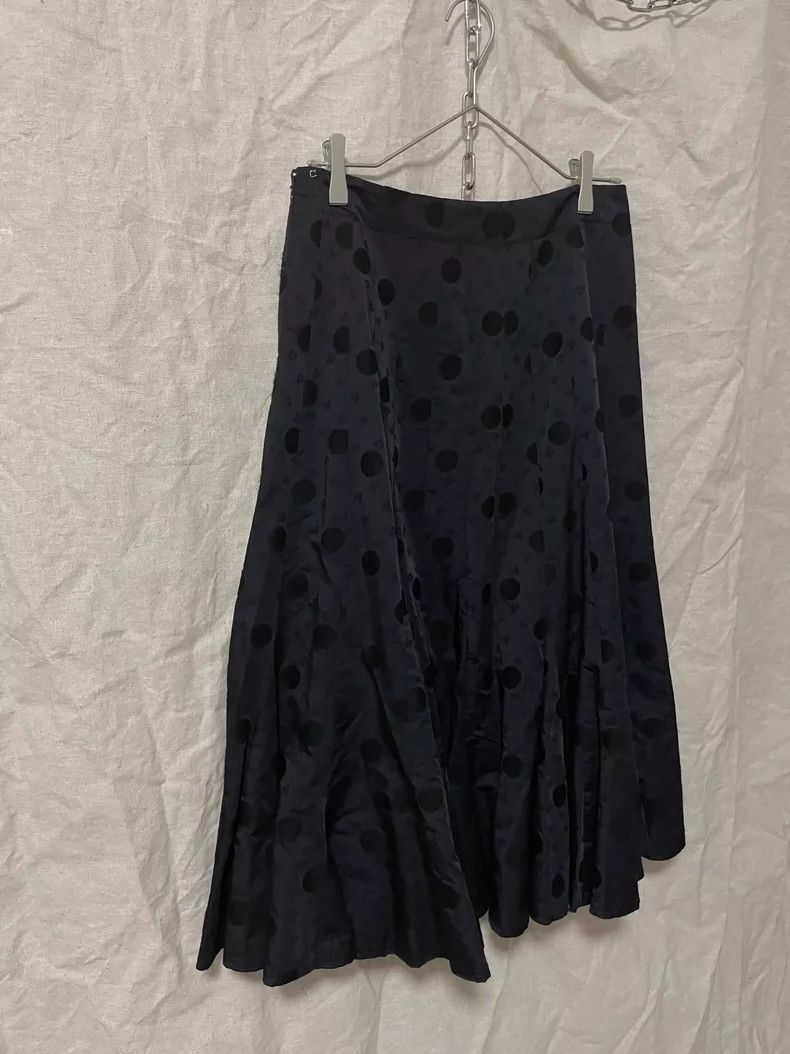 Comme des Garcons Comme Des Garcons size M Black polka-dot trefoil jacquard Size 24" / US 00 / IT 34 - 4 Thumbnail