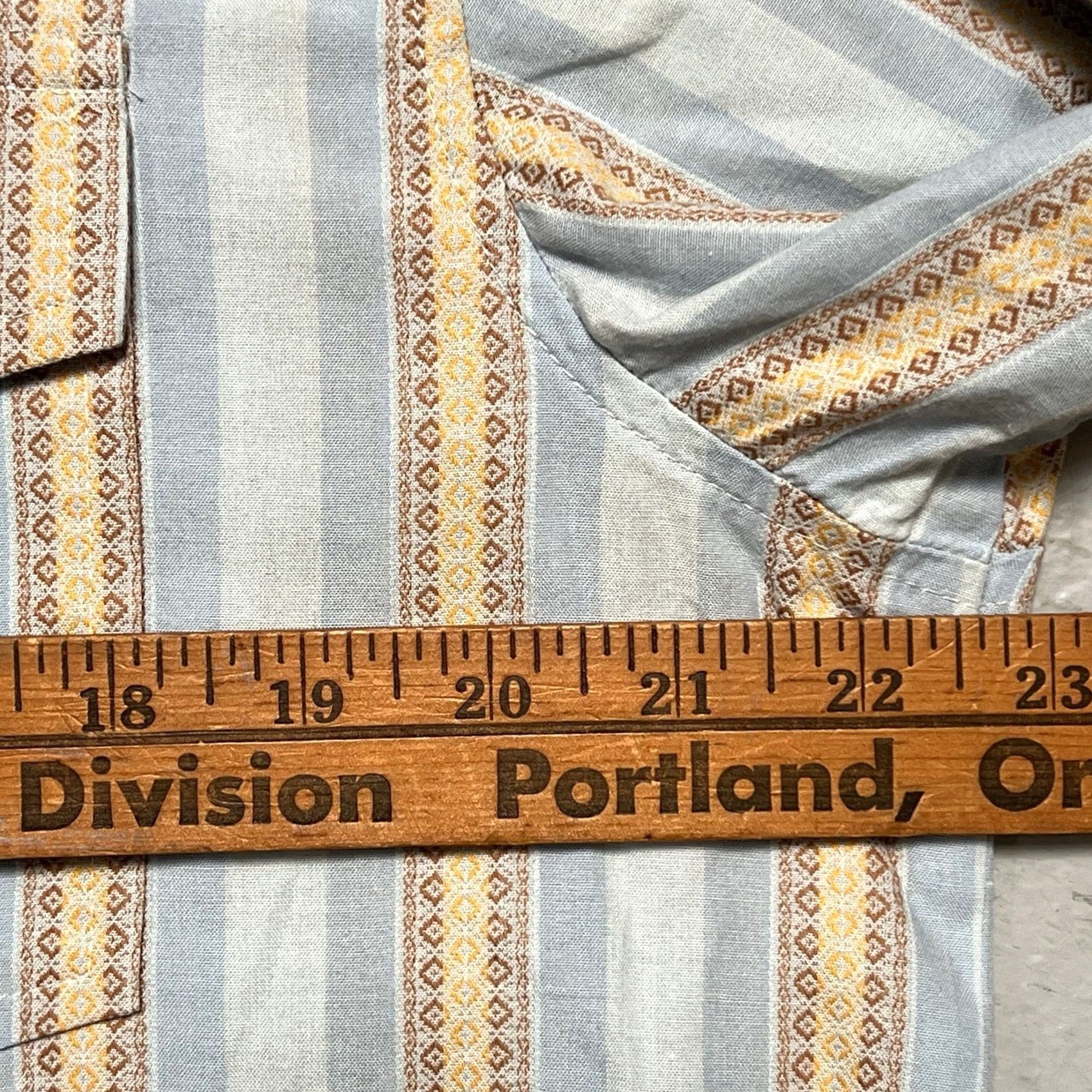 Vintage Vintage 1990s Stussy Stripe Abstract Pattern Button Shirt Surf Skate Made USA XL Size US XL / EU 56 / 4 - 7 Thumbnail