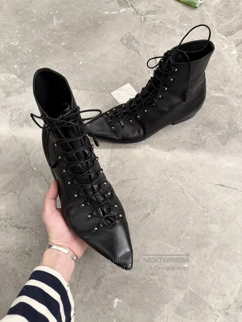 Saint Laurent Paris Saint Laurent Paris Poster Style Double Row Silver Studs D Size US 10 / EU 43 - 2 Thumbnail
