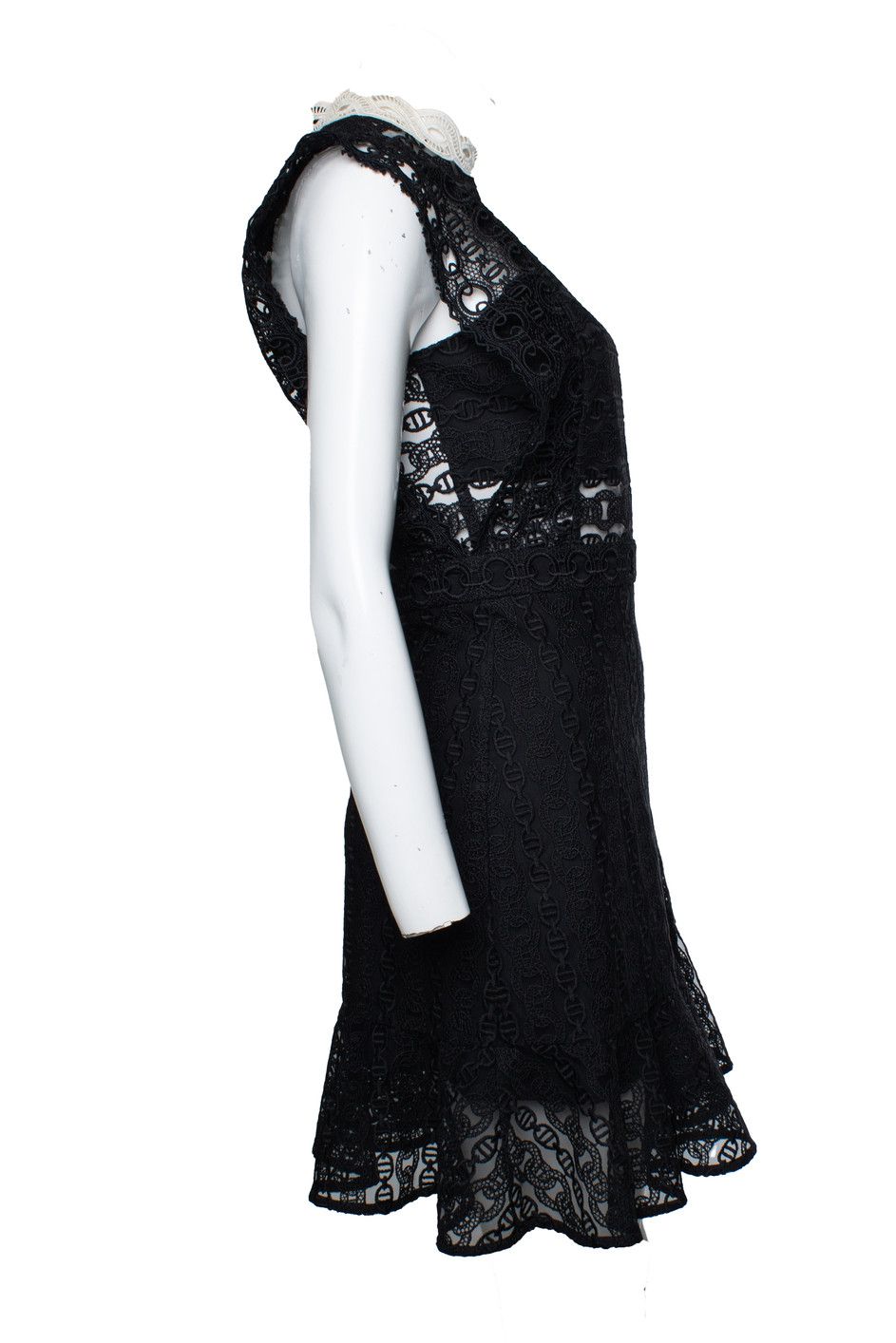 Sandro Sandro, black lace dress Size S / US 4 / IT 40 - 4 Thumbnail