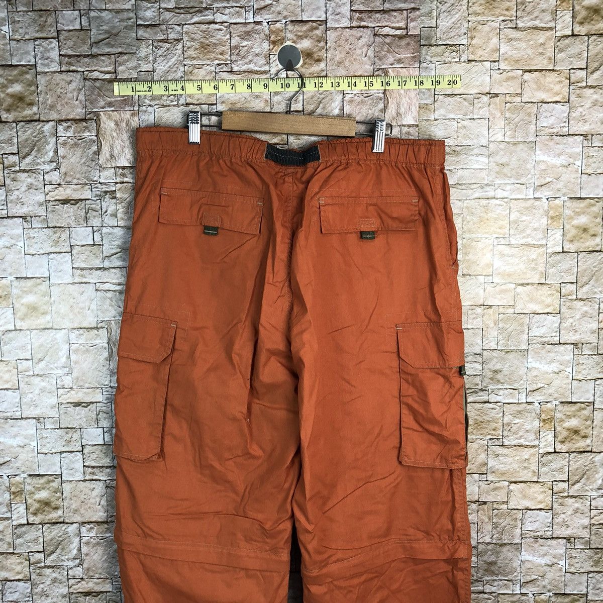 Japanese Brand Scommesso Orange Cargo Multipocket Pants #A580 Size US 33 - 13 Thumbnail