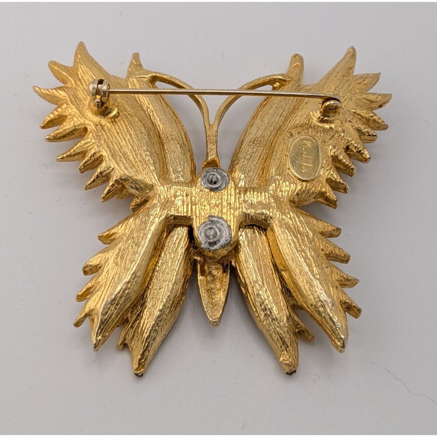 Other Vintage Kenneth J Lane Fairycore Glam HTF Large Butterfly Br Size ONE SIZE - 7 Thumbnail