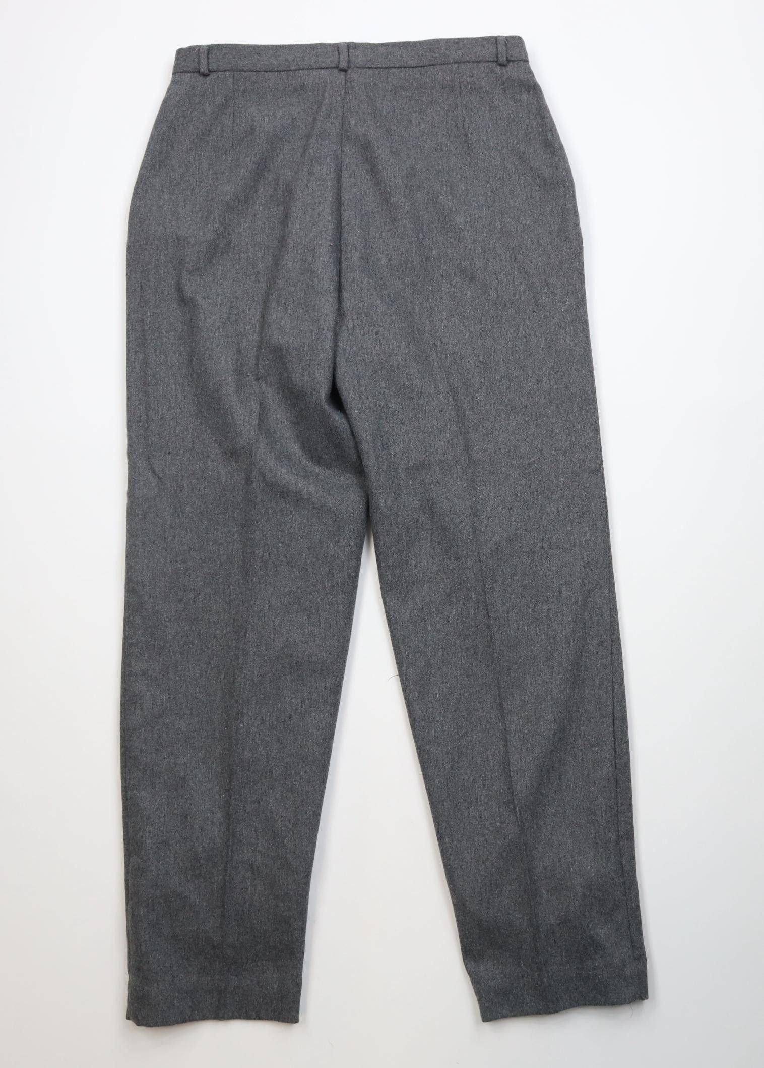 Vintage Vintage 70s 80s Streetwear Wool Tapered Leg Chino Pants Gray Size 32" / US 10 / IT 46 - 9 Thumbnail