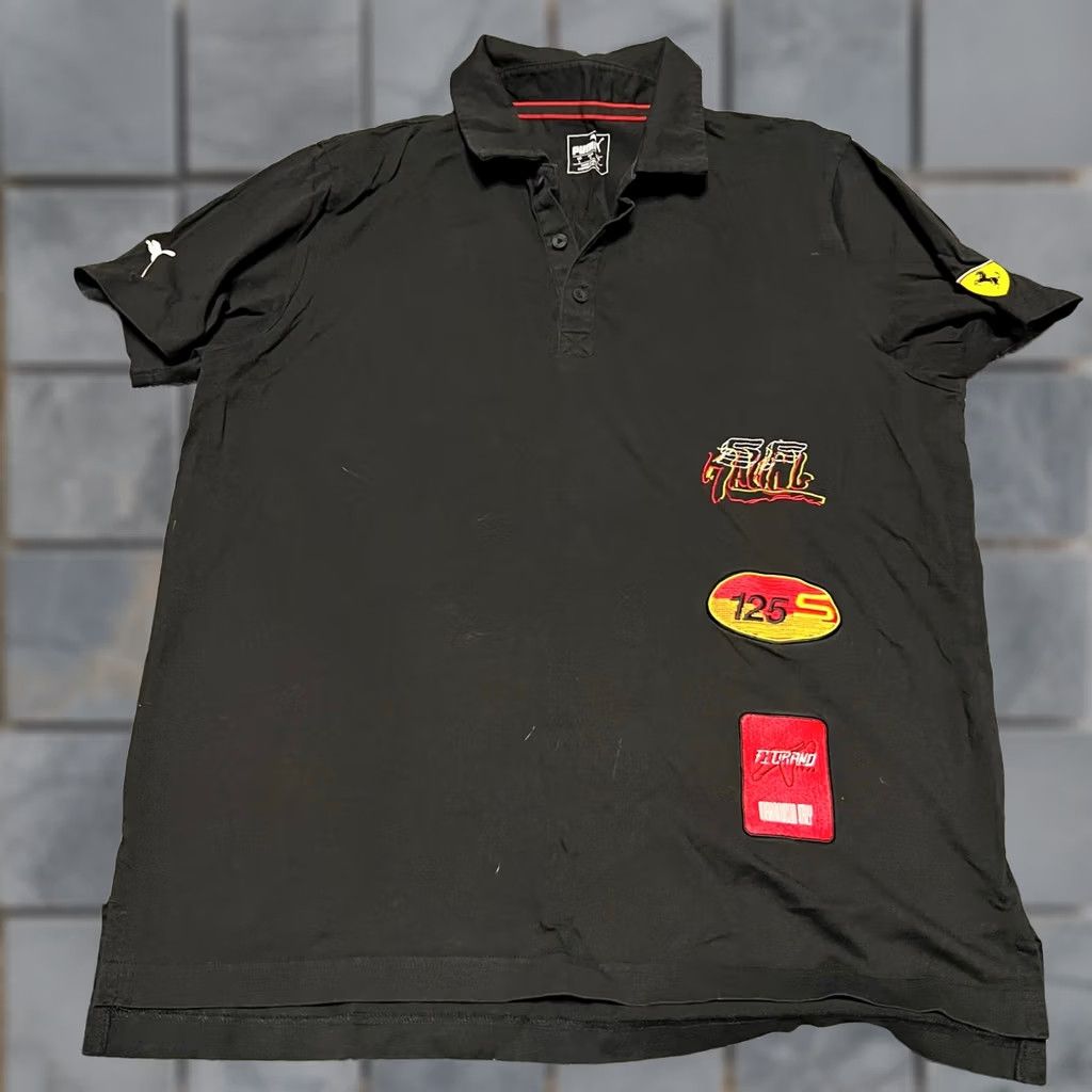 Puma Puma SF Scuderia Ferrari Street Polo Shirt Mens Large Black Racing Size US L / EU 52-54 / 3 - 1 Thumbnail