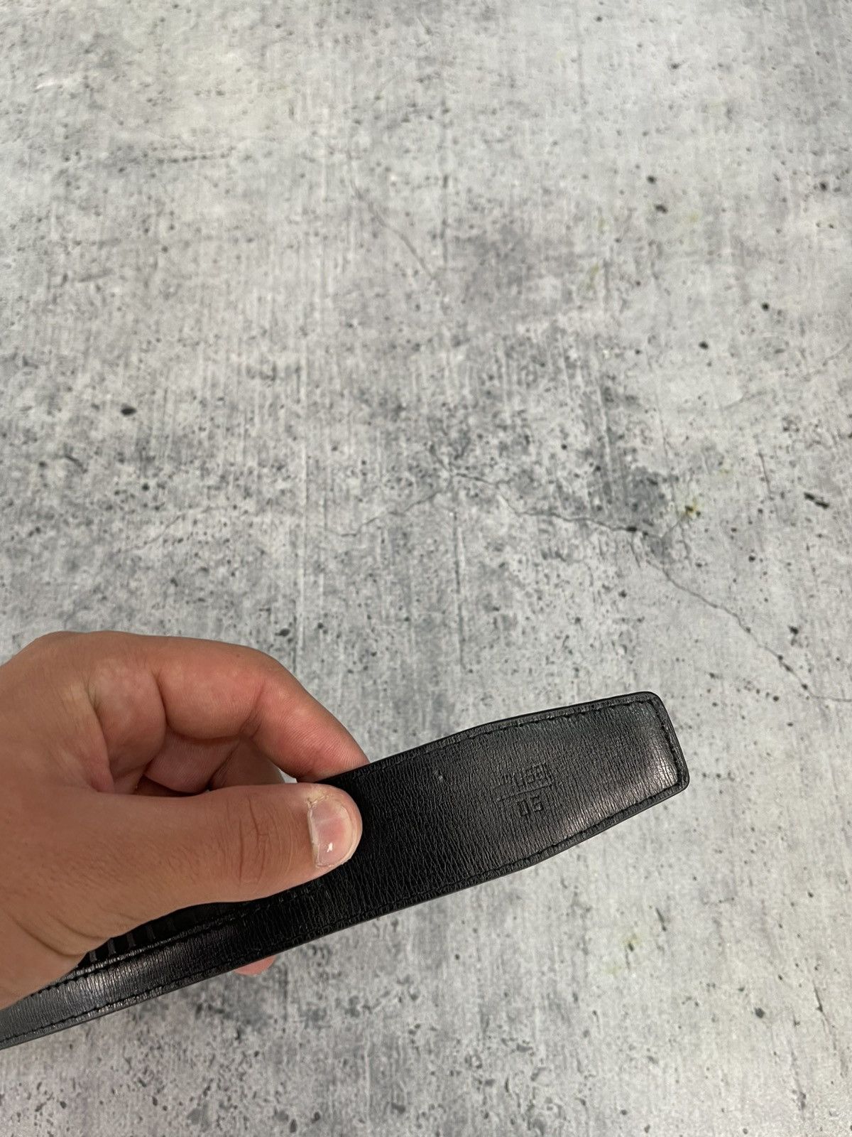 Giorgio Armani Vintage Armani Leather 130cm Belt Rare Big Buckle Logo Size ONE SIZE - 7 Thumbnail