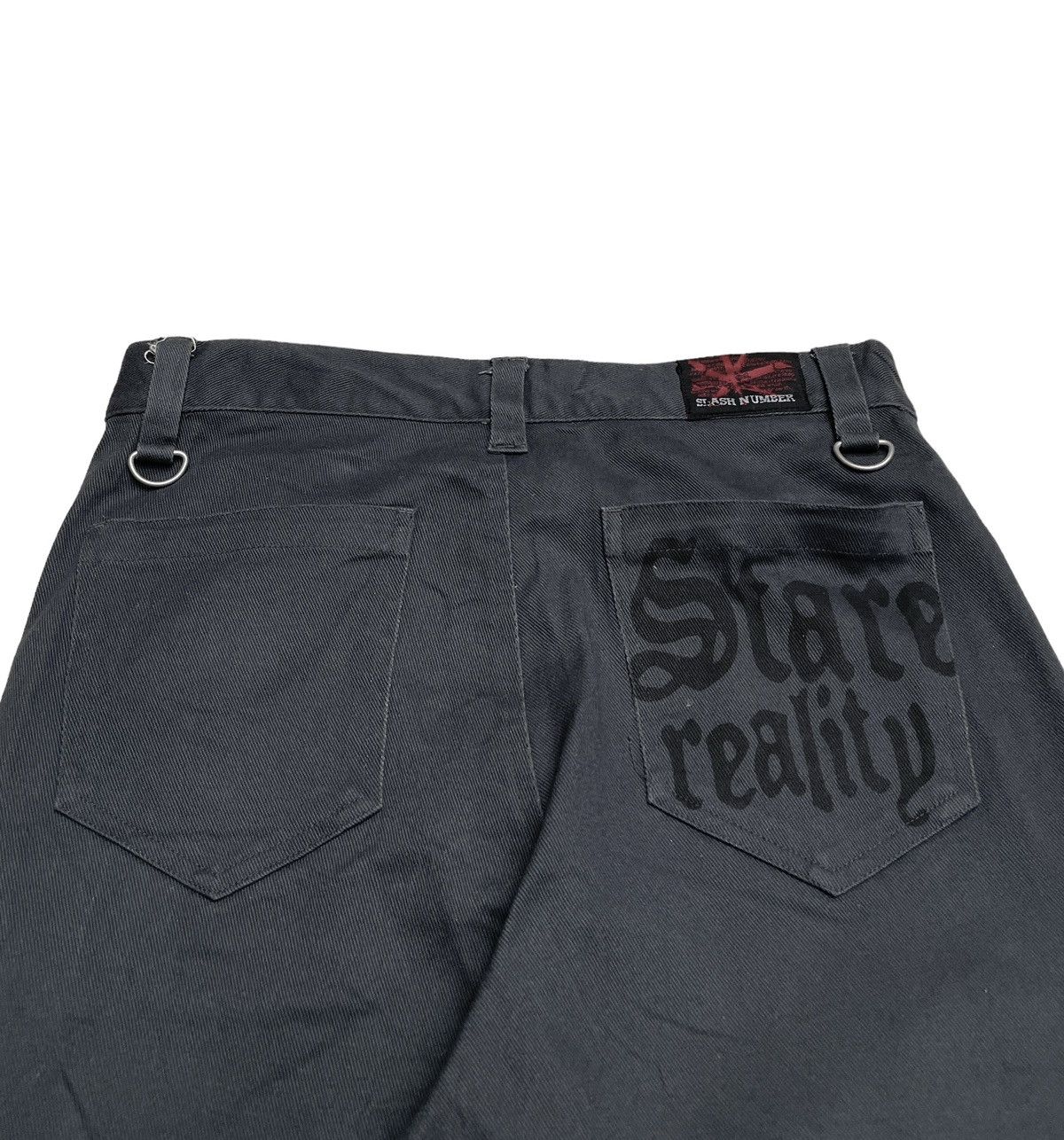 If Six Was Nine Rare Design Vintage Brand Slash Number Bondage Pants 2000s Size US 30 / EU 46 - 5 Thumbnail