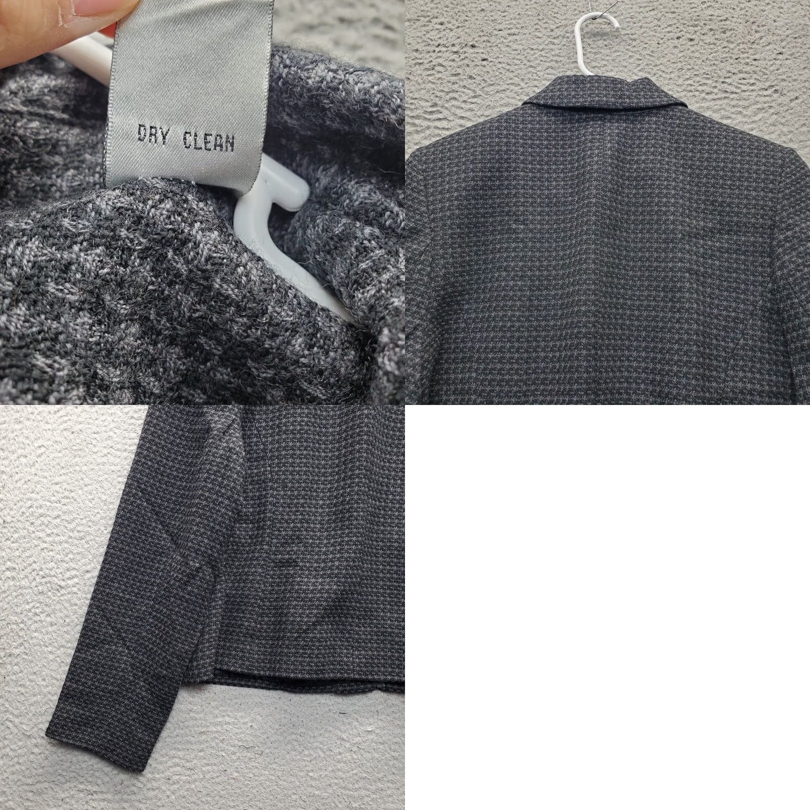 Vintage Amanda Smith Jacket Women Size 6 Wom ens Houndstooth Multi Wool Full Zip Collared Casual Shirt Size M / US 6-8 / IT 42-44 - 8 Thumbnail