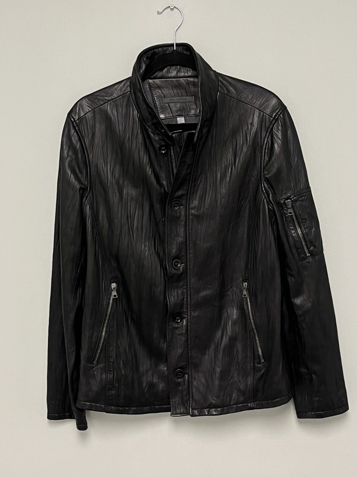 John Varvatos Stand collar leather jacket 36 Size US S / EU 44-46 / 1 - 8 Thumbnail