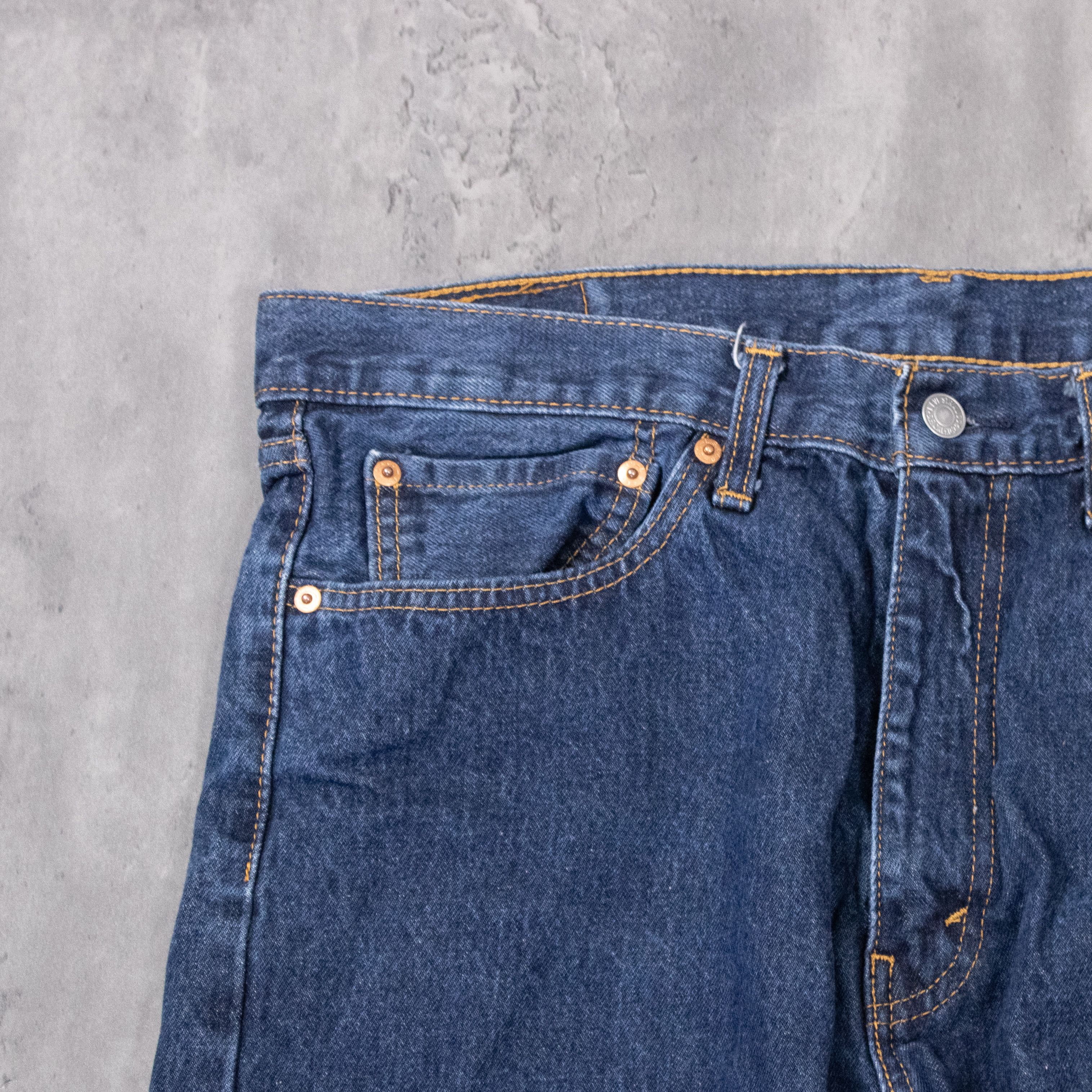 Levi's Levis Cut Off Baggy Indigo Distressed Jorts Shorts Size US 36 / EU 52 - 5 Thumbnail