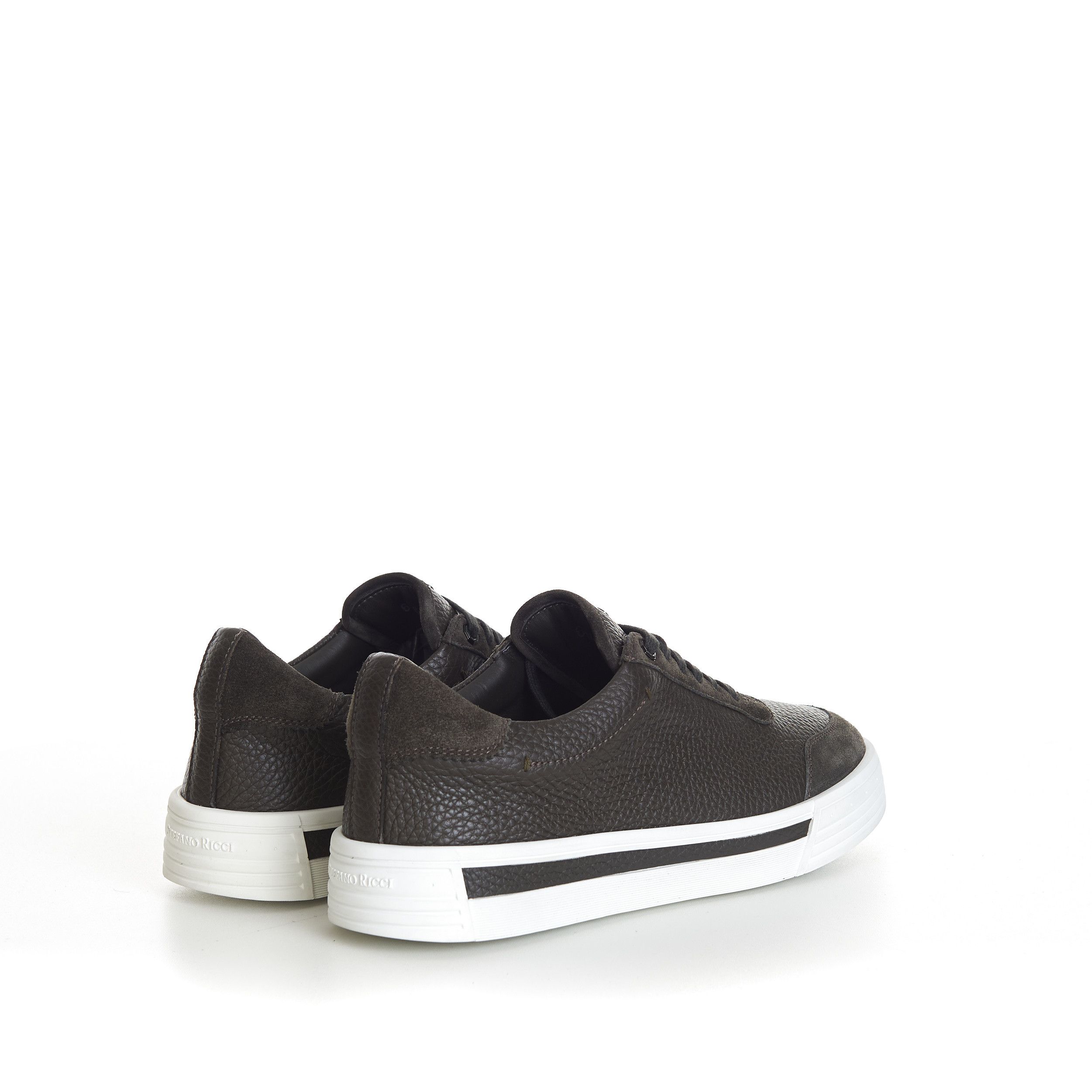 Stefano Ricci Military Green Calfskin Low Top Leather Sneakers Size US 7 / EU 40 - 7 Thumbnail