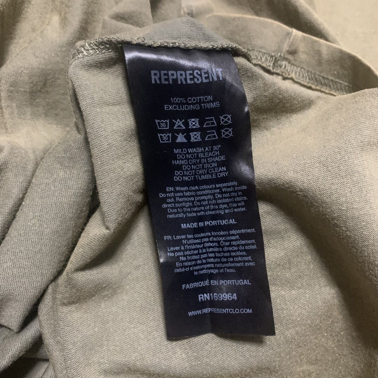 Represent Clo. Represent Medium Applique Fawn Khaki Green Tee Size US M / EU 48-50 / 2 - 7 Thumbnail