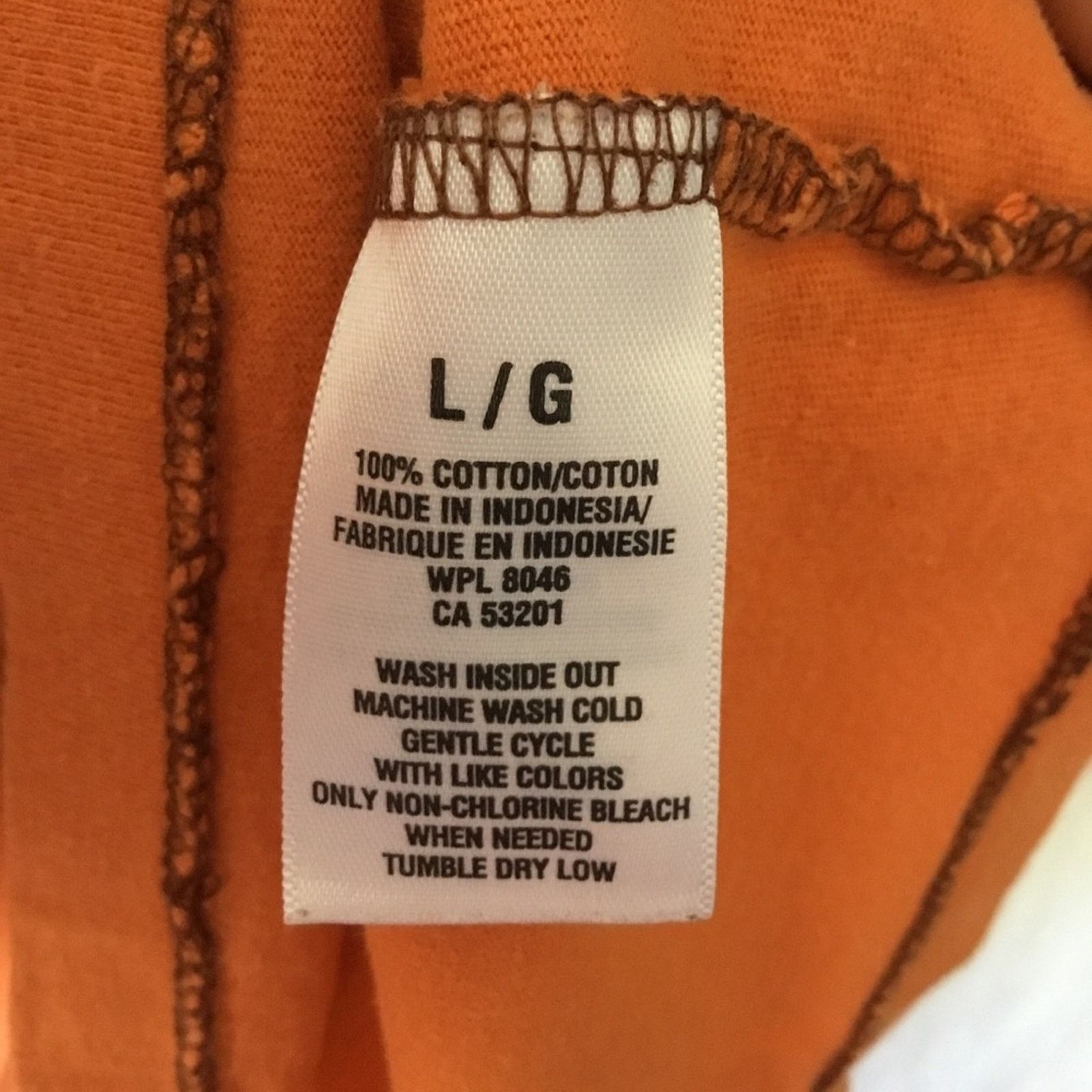 Aeropostale Aeropostale Orange Crewneck Logo Graphic Tee Size US L / EU 52-54 / 3 - 7 Thumbnail