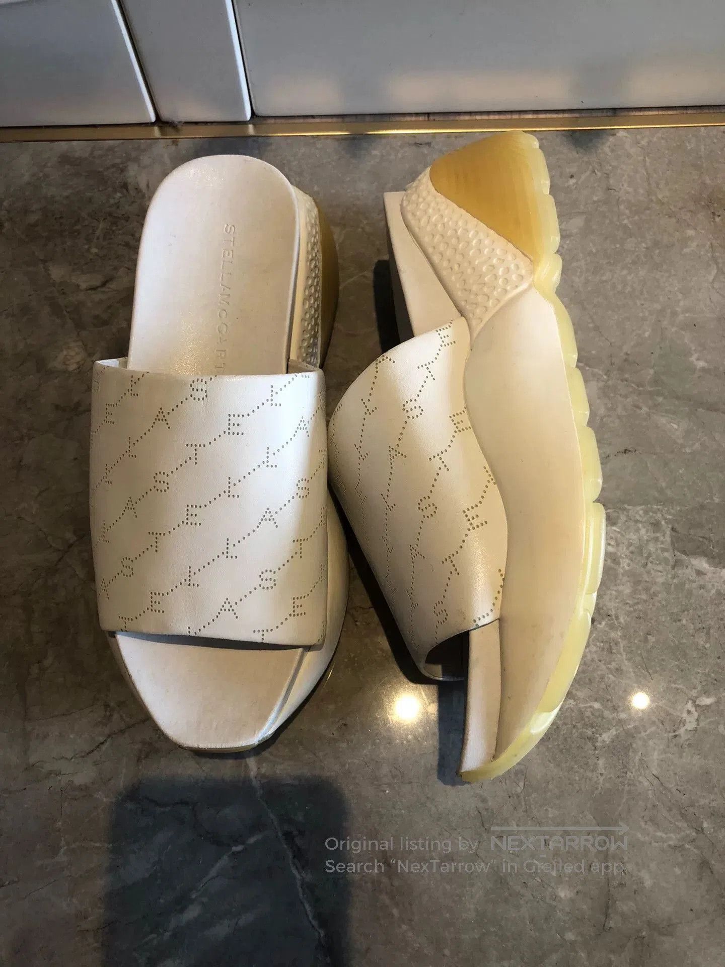 Stella McCartney Stella McCartney Platform Leather Slippers. Size US 6 / IT 36 - 3 Thumbnail