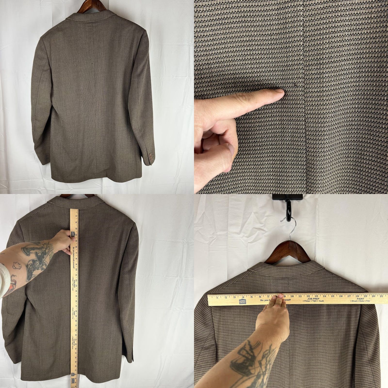 Ermenegildo Zegna Ermenegildo Zegna Sport Coat Jacket Men 54 Brown Wool Tweed Check Notch Lapel 3-Button 2 Piece Business Casual Vintage: No Master Size US L / EU 52-54 / 3 - 9 Thumbnail