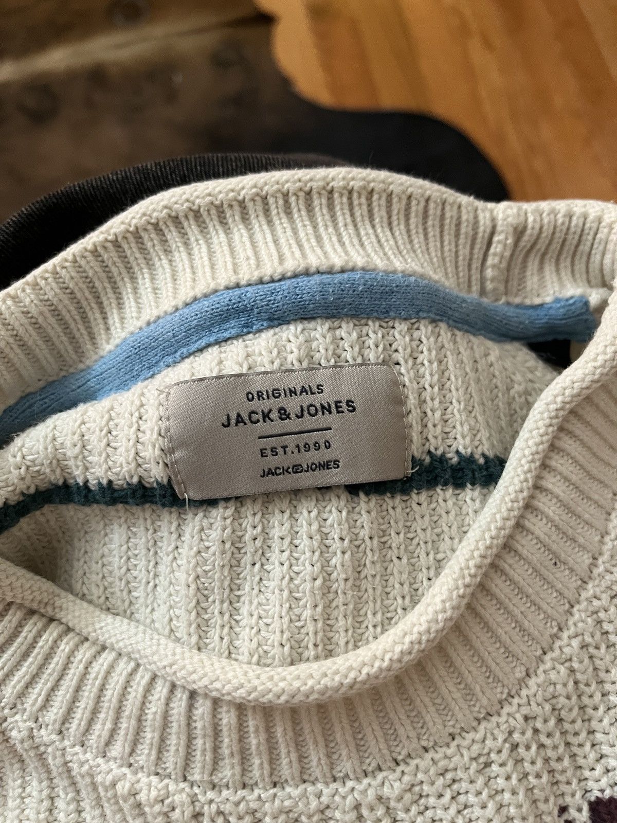 Jack & Jones Knit Sweater Multi Color Stripes Roll Kneck Size US L / EU 52-54 / 3 - 3 Thumbnail