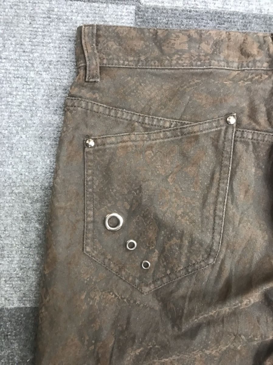 Japanese Brand Flare🔥Very Rare Snake Skin Velvet Style Flare Pant Size US 32 / EU 48 - 12 Thumbnail