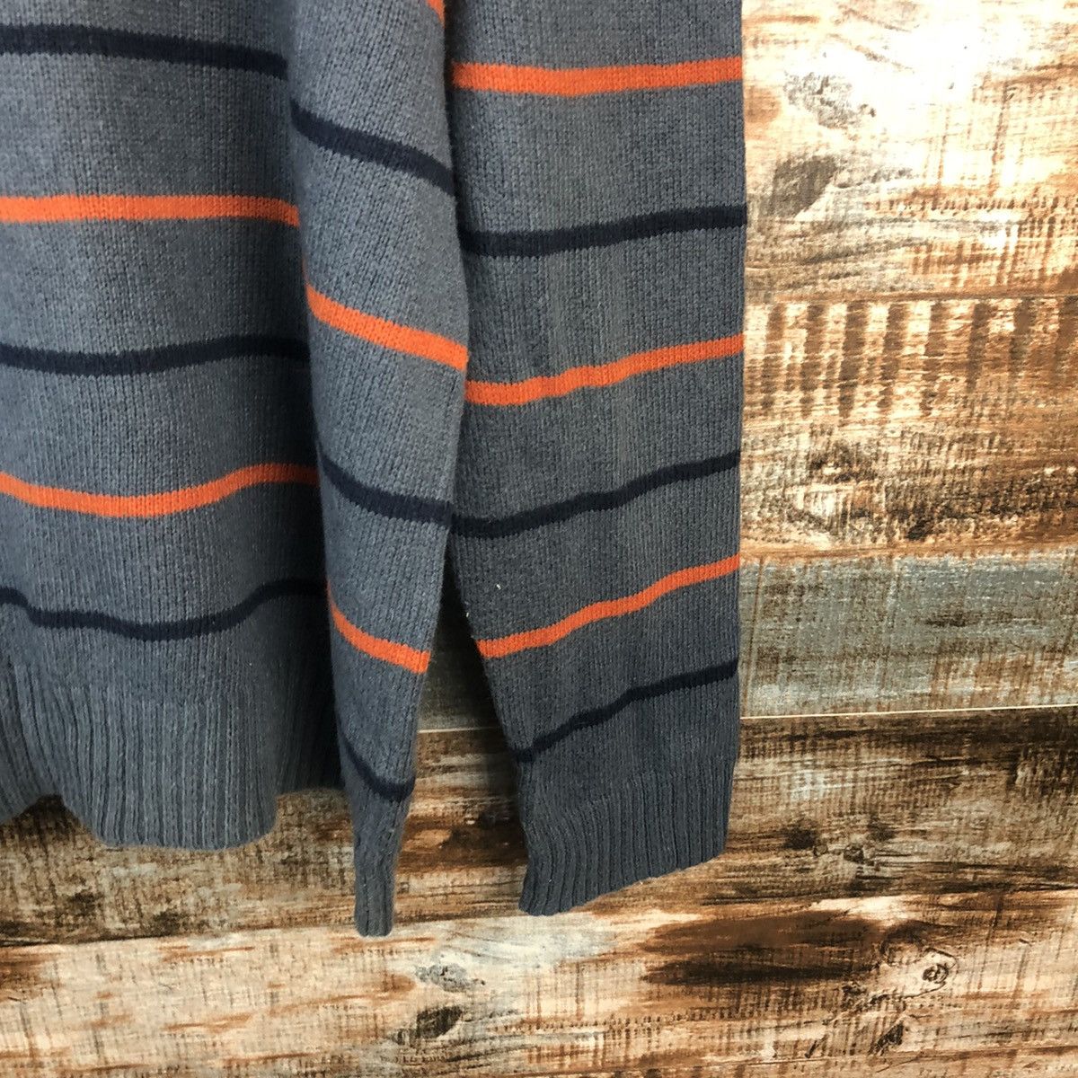 Gap × Homespun Knitwear Gap Grey Stripe Knitwear #A1986 Size US L / EU 52-54 / 3 - 8 Thumbnail