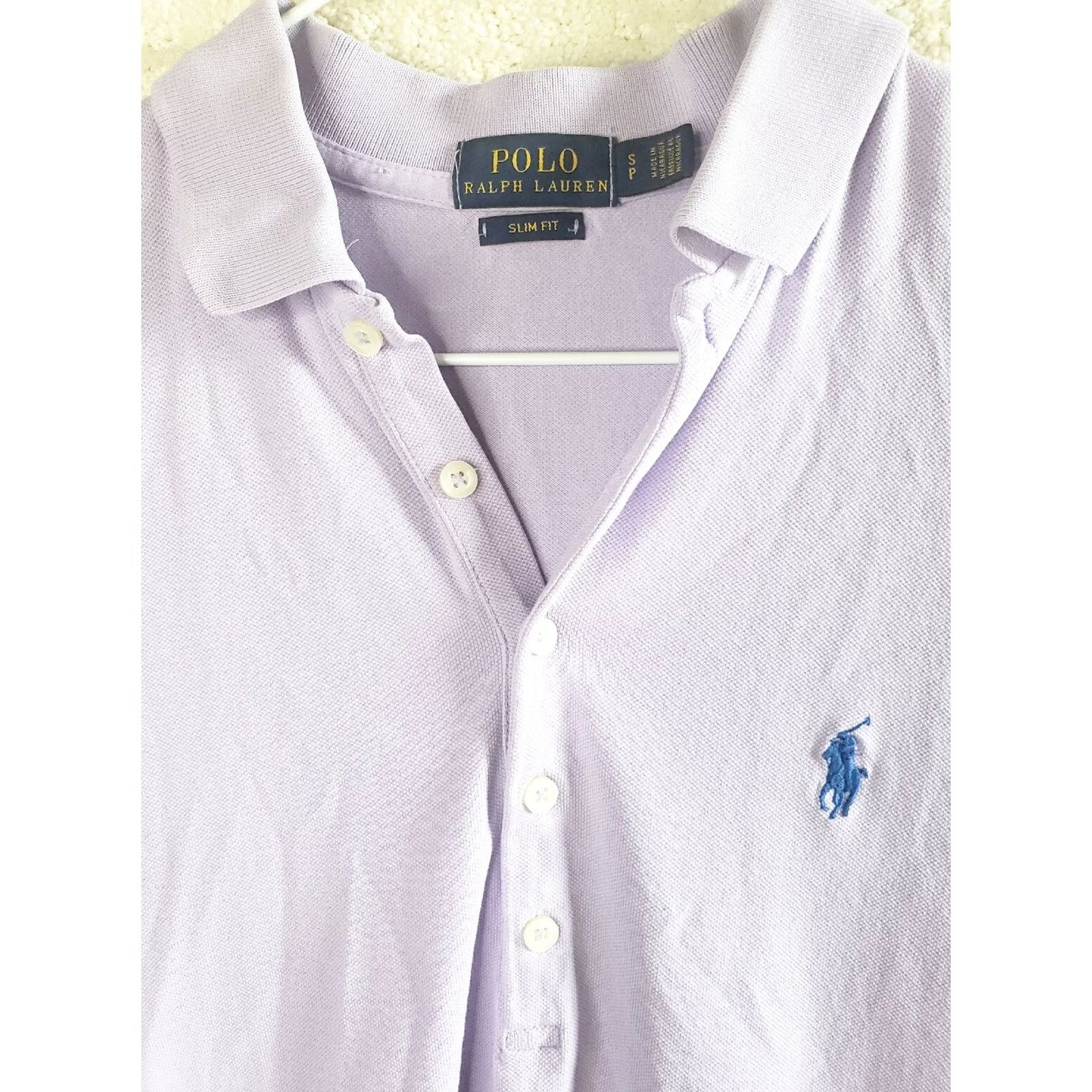 Polo Ralph Lauren Polo Ralph Lauren Men's S Classic Fit Lavender Short Sleeve Polo Shirt Size US S / EU 44-46 / 1 - 3 Thumbnail