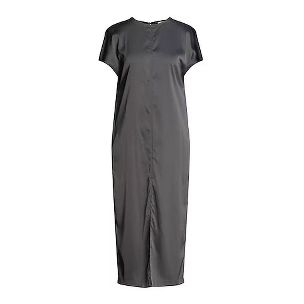 Other NWT New $232 Skills & Genes Grey Satin Midi Dress Size 6 Size S / US 4 / IT 40 - 1 Thumbnail