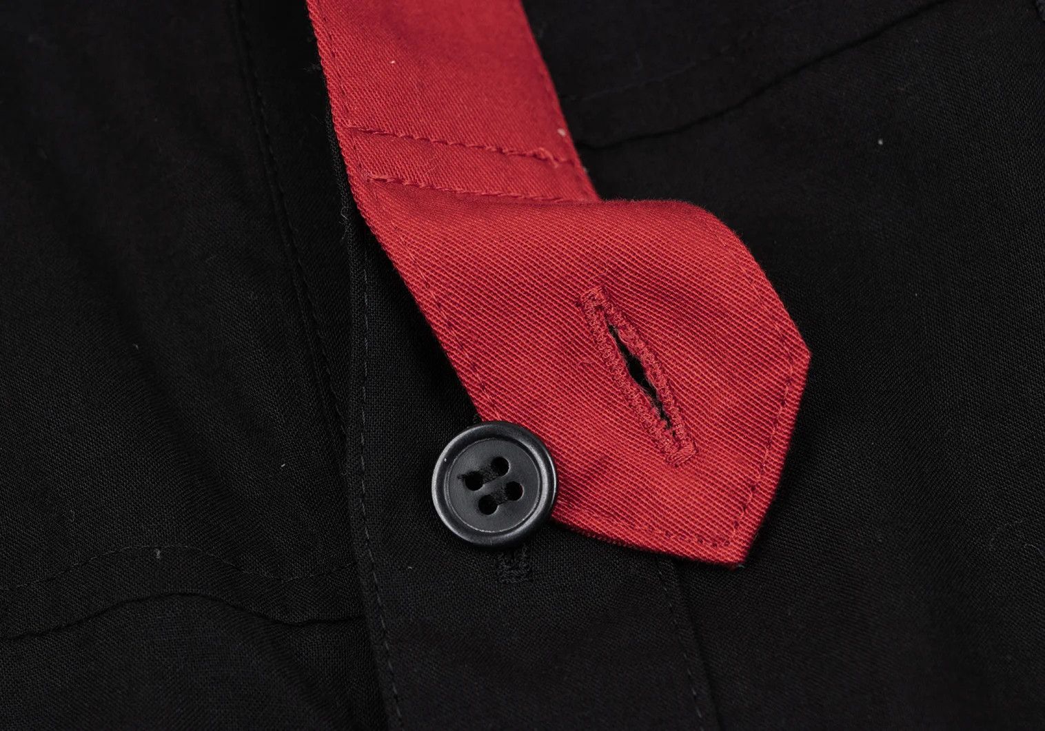 Yohji Yamamoto Yohji Yamamoto Bi-Color Collar Shirt Size US XL / EU 56 / 4 - 7 Thumbnail