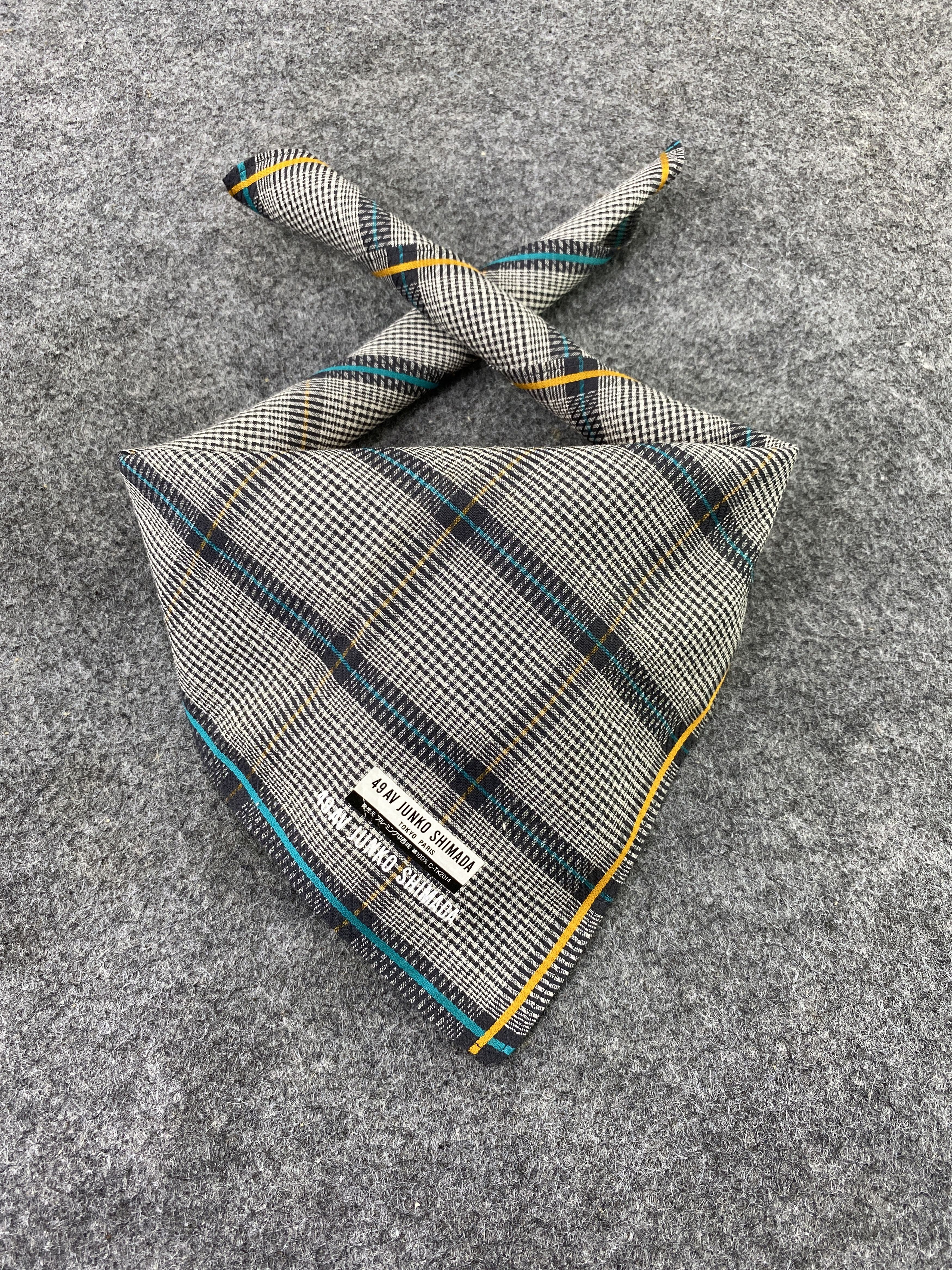 Japanese Brand 49 AV Junko Shimada Handkerchief Neckerchief Bandana-B311 Size ONE SIZE - 2 Thumbnail
