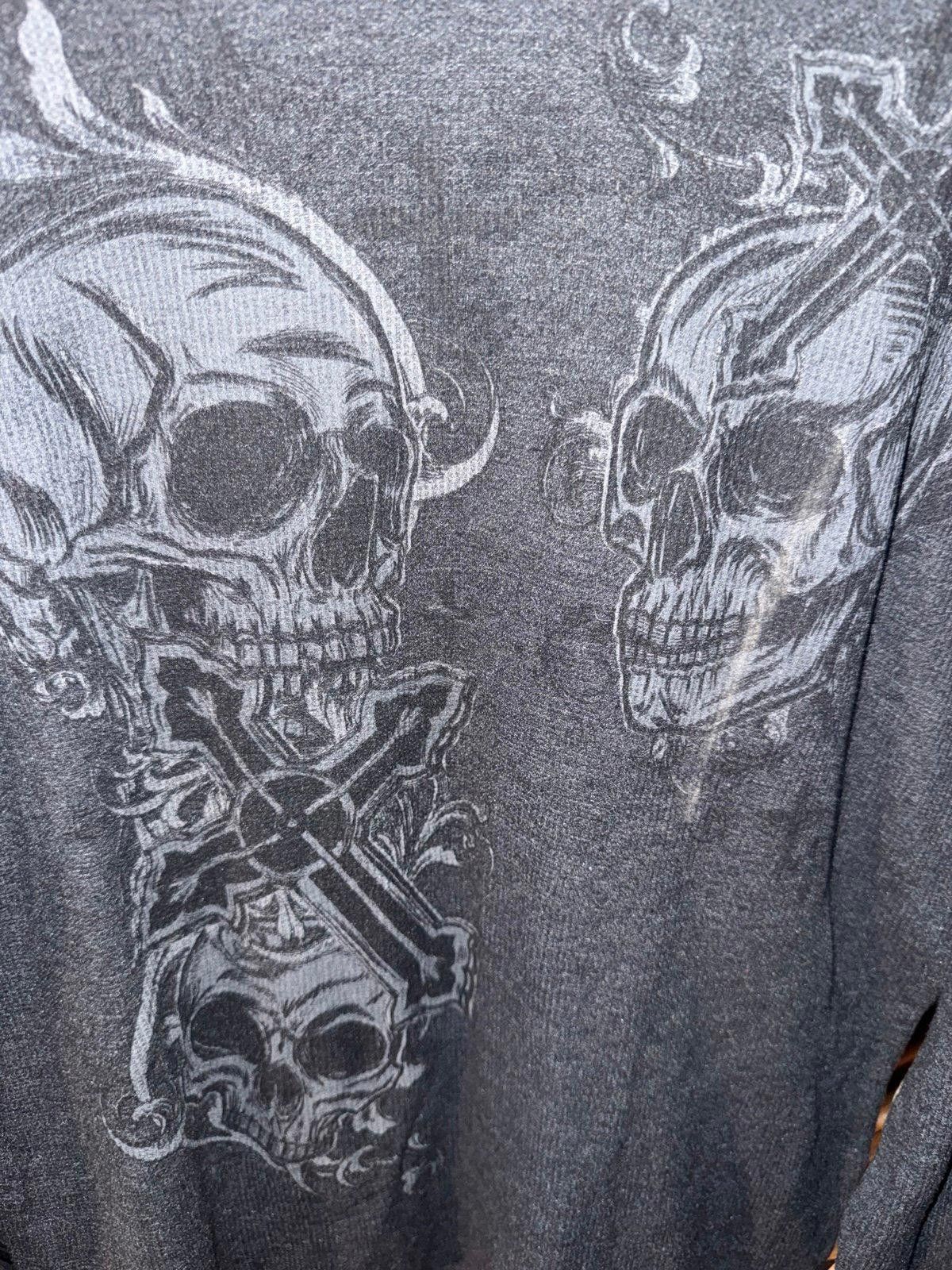 Faded Glory Vintage Y2K Faded Glory Skull Thermal Rare Grail Sz XL Size US XL / EU 56 / 4 - 3 Thumbnail