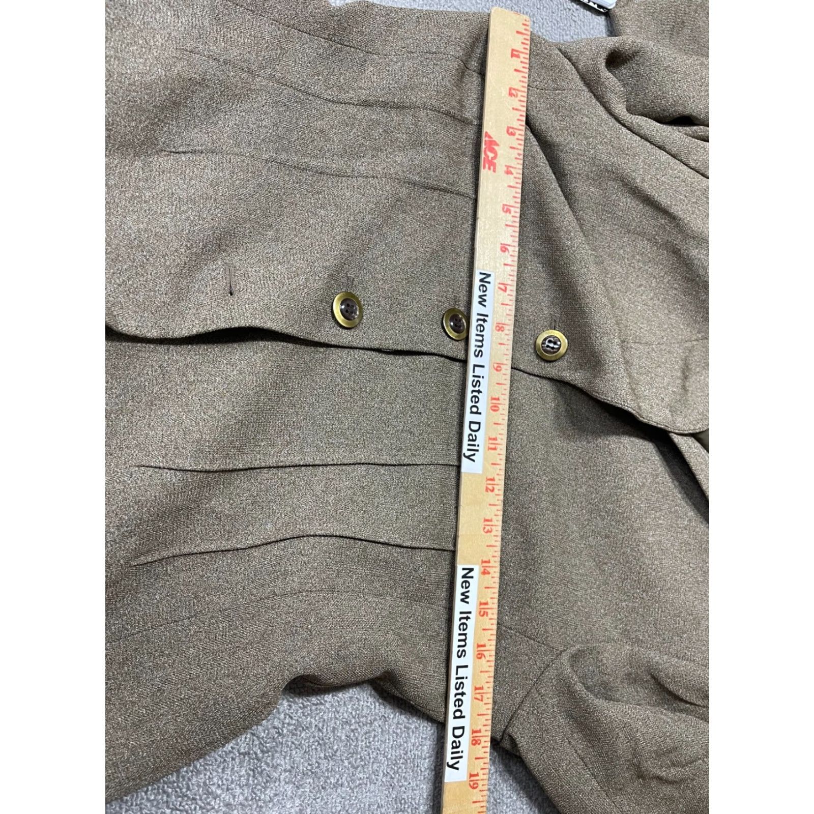 Vintage Lee Blazer Jacket Womens Size 4 Petite 4P Brown NEW with Tag Size S / US 4 / IT 40 - 3 Thumbnail