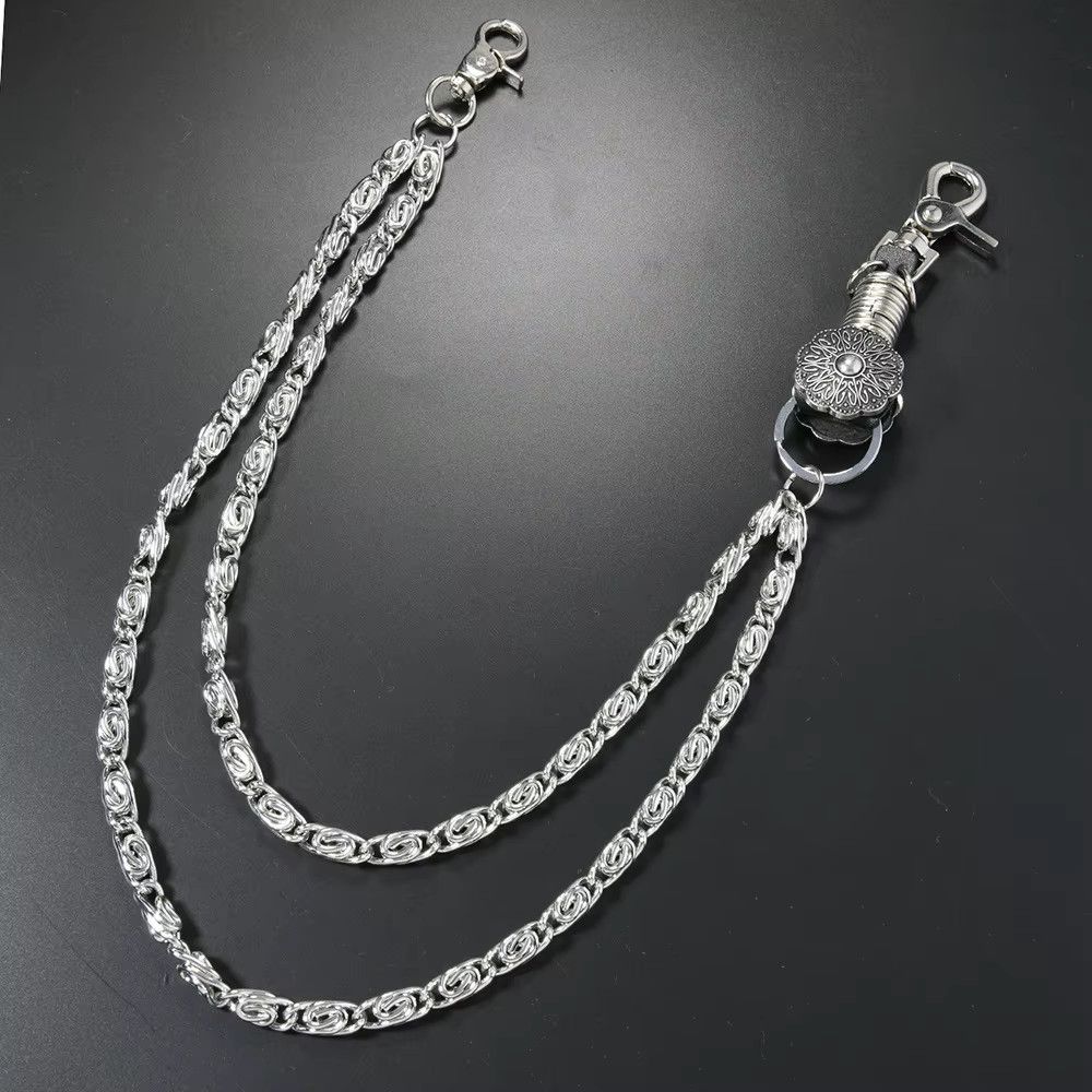 Jewelry 2 Lines Punk Jean Pants Waist Chain Size ONE SIZE - 2 Thumbnail