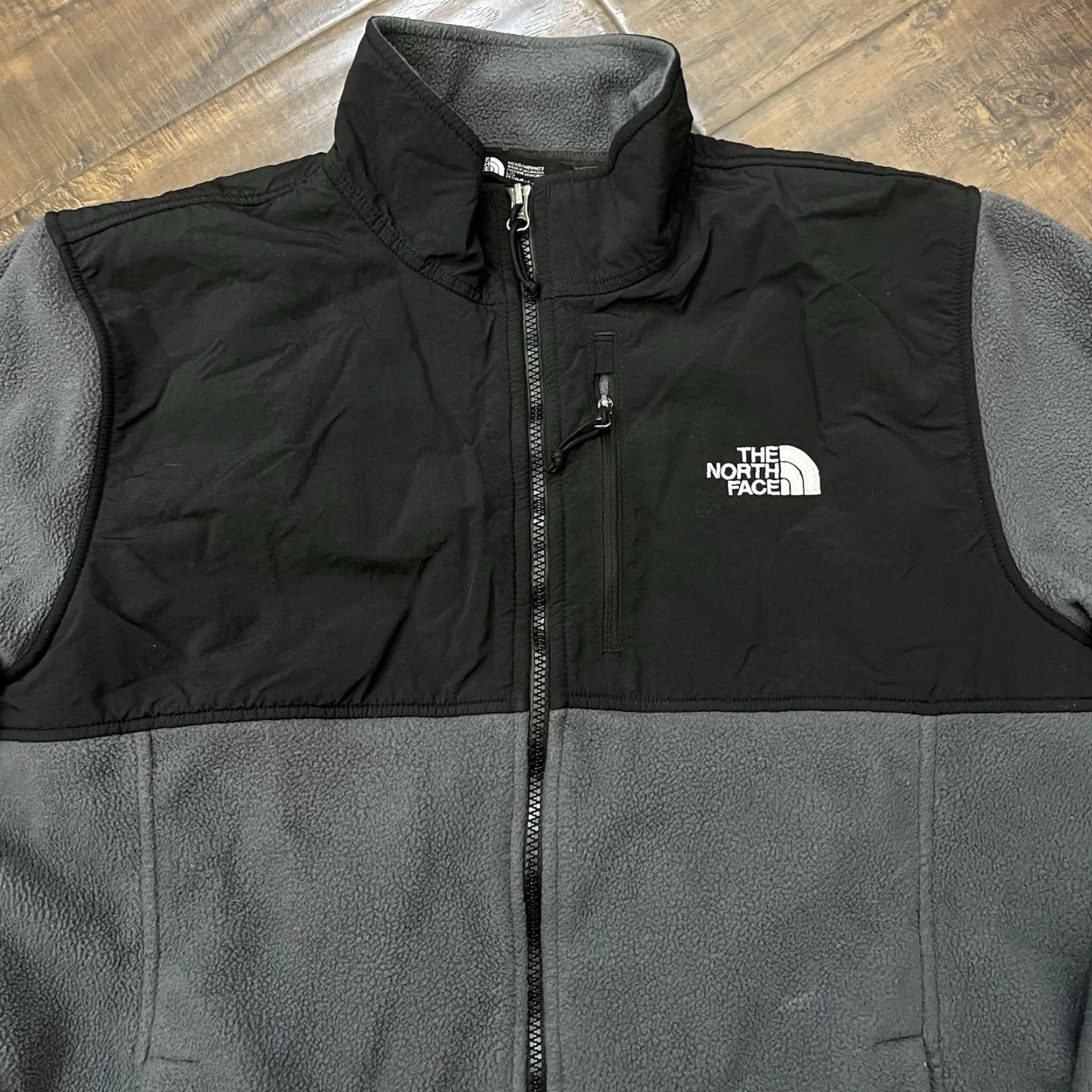 The North Face VINTAGE The North Face Denali Jacket Full Zip Fleece Men L Black/Gray TNF Size US L / EU 52-54 / 3 - 3 Thumbnail