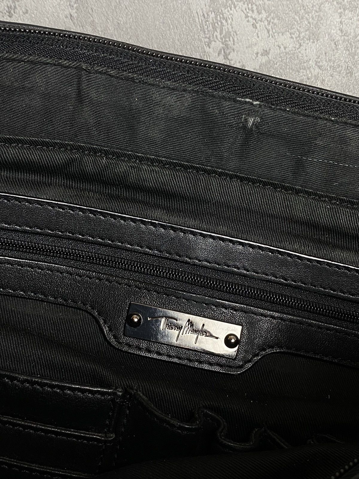 Thierry Mugler Thierry Mugler leather business bag briefcase Size ONE SIZE - 11 Thumbnail