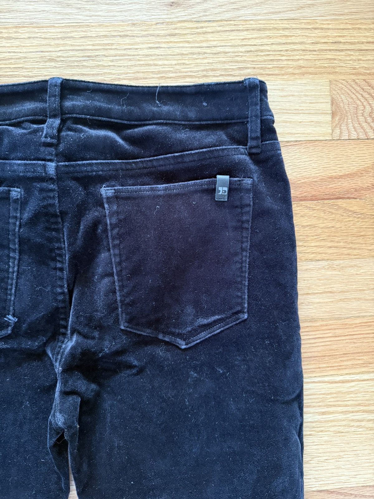 Joe's Joe’s Jeans Women Black Velvet Skinny Jeans 28W Size 28" / US 6 / IT 42 - 8 Thumbnail