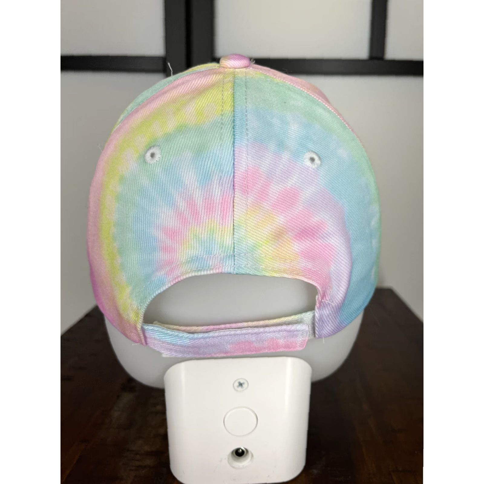 Bebe VINTAGE Nike Shirt Womens XS 90s Logo Rhinestone Strap Back Cap Pink Tie Dye Bling Adjustable Hat Size ONE SIZE - 6 Thumbnail