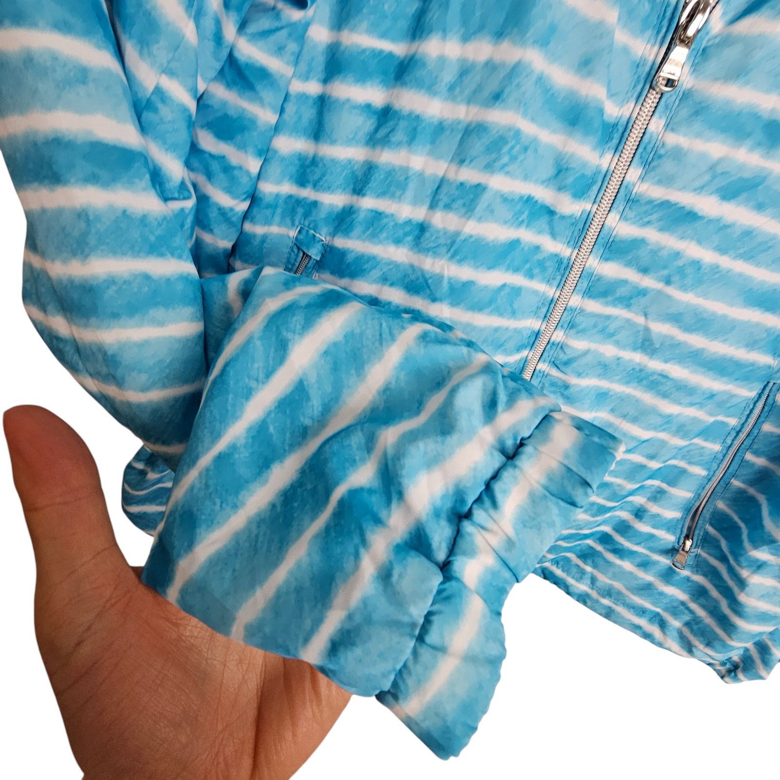 Ralph Lauren Ralph Lauren Active Striped Full Zip Windbreaker Jacket Size XL / US 12-14 / IT 48-50 - 5 Thumbnail