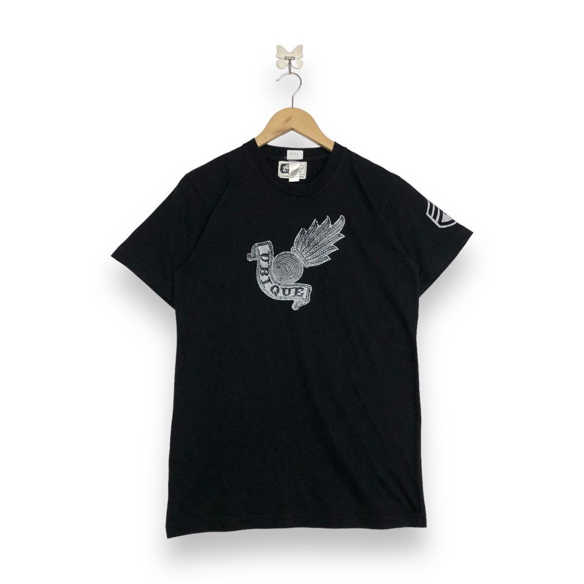 image of Engineered Garments Engineered Garment New York T-Shirt in Black, Men's (Size Small)