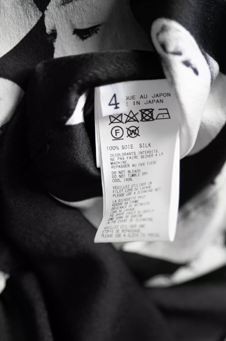 Yohji Yamamoto Yohji Yamamoto Black Scandel silk figure shirt-2505 Size US L / EU 52-54 / 3 - 5 Thumbnail