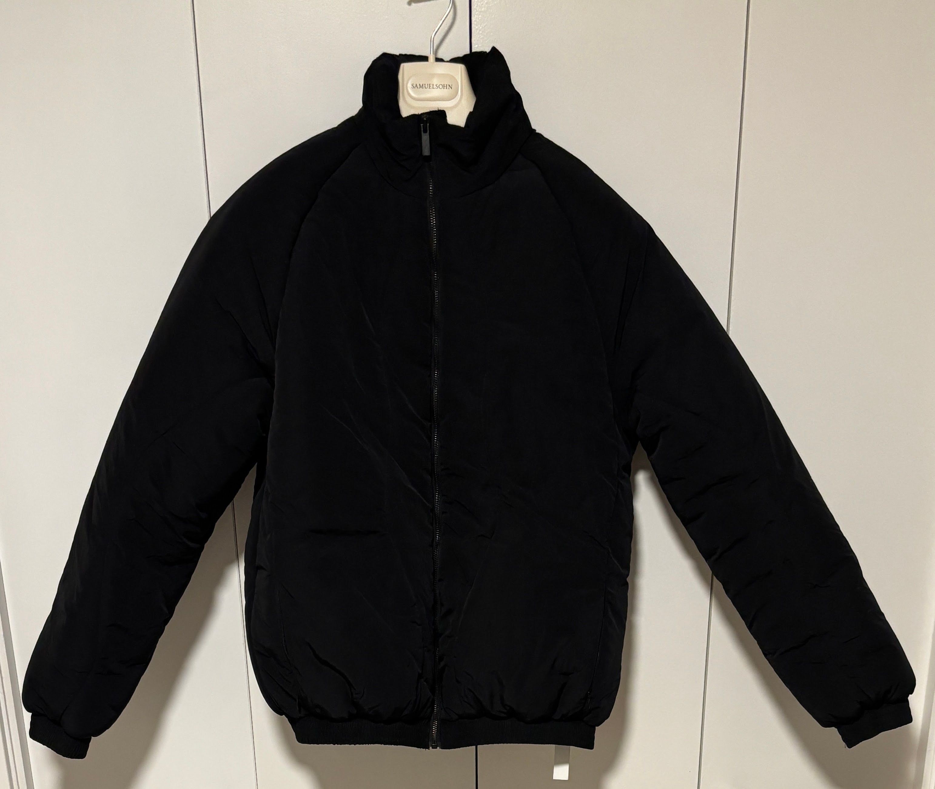 image of Cottweiler Usd$850 Erosion Puffa Black Bomber Jacket M-L, Men's (Size Medium)