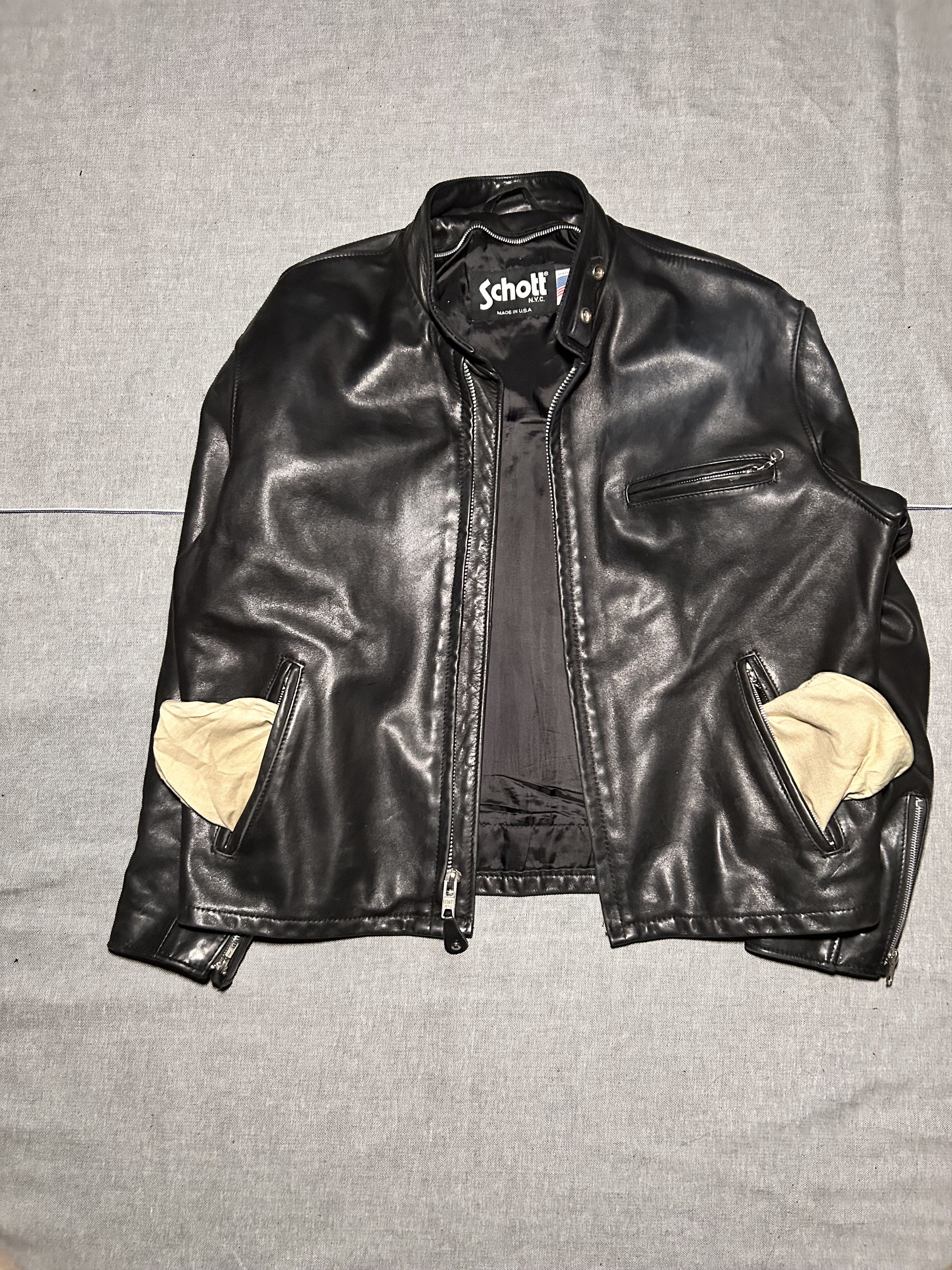 Schott Vintage Schott Café Racer 141 Jacket Size 44 Size US L / EU 52-54 / 3 - 13 Thumbnail