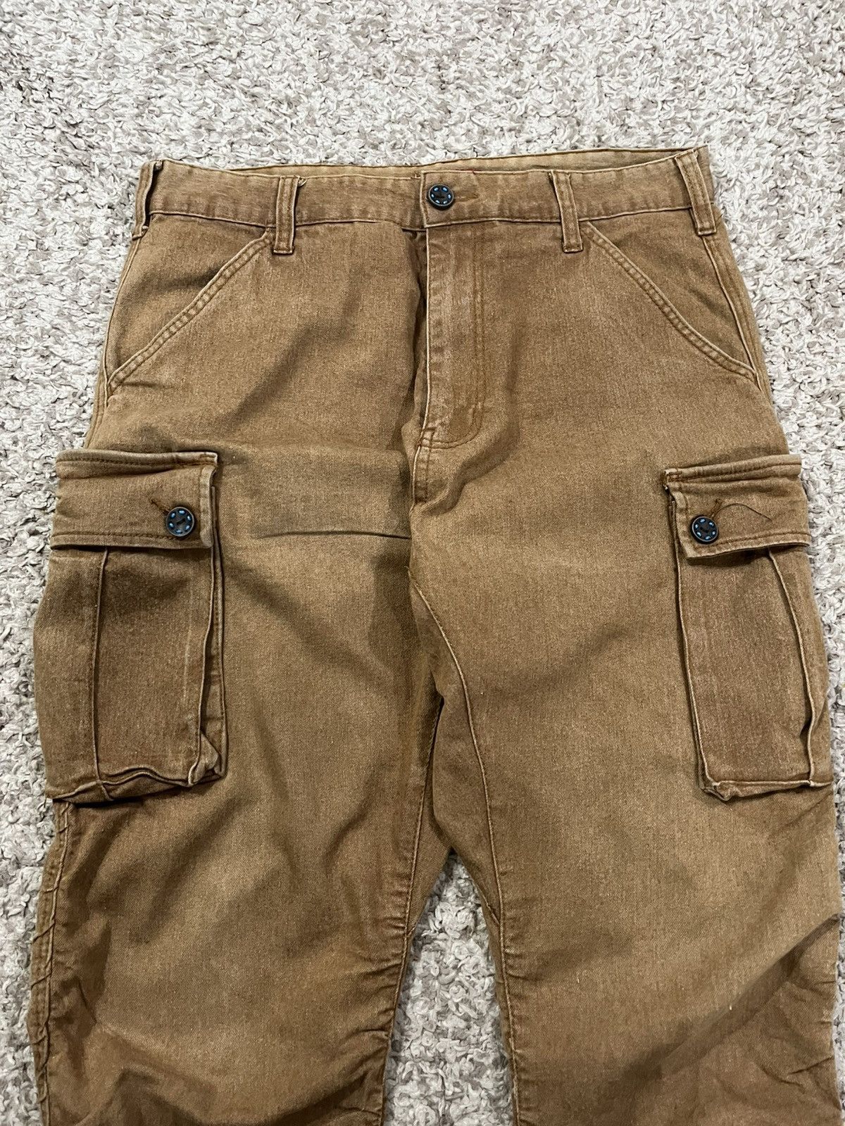 Japanese Brand 🔥 JUNGLE STORM SKINNY PUNK GORPCORE BUCKLE BACK CARGO Size US 32 / EU 48 - 5 Thumbnail
