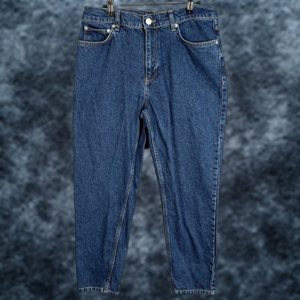 Mango VINTAGE Mango Denim Jeans Womens 10 Blue Medium Wash 100% Cotton Mom Shirt Size 32" / US 10 / IT 46 - 1 Thumbnail