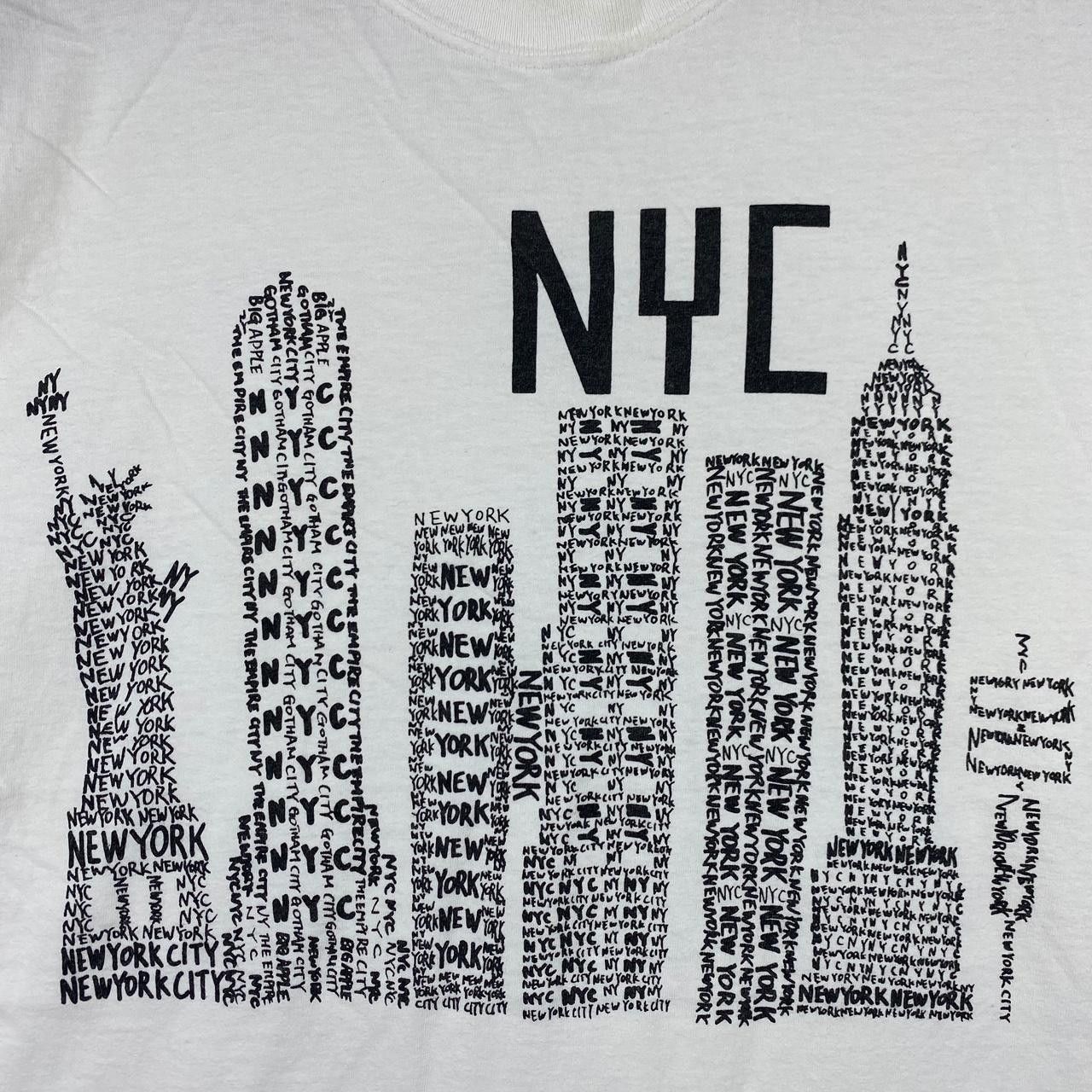 Fruit Of The Loom NEW YORK CITY NYC Doodles Comic Strip Tee Shirt Top Pop Art Size M / US 6-8 / IT 42-44 - 3 Thumbnail