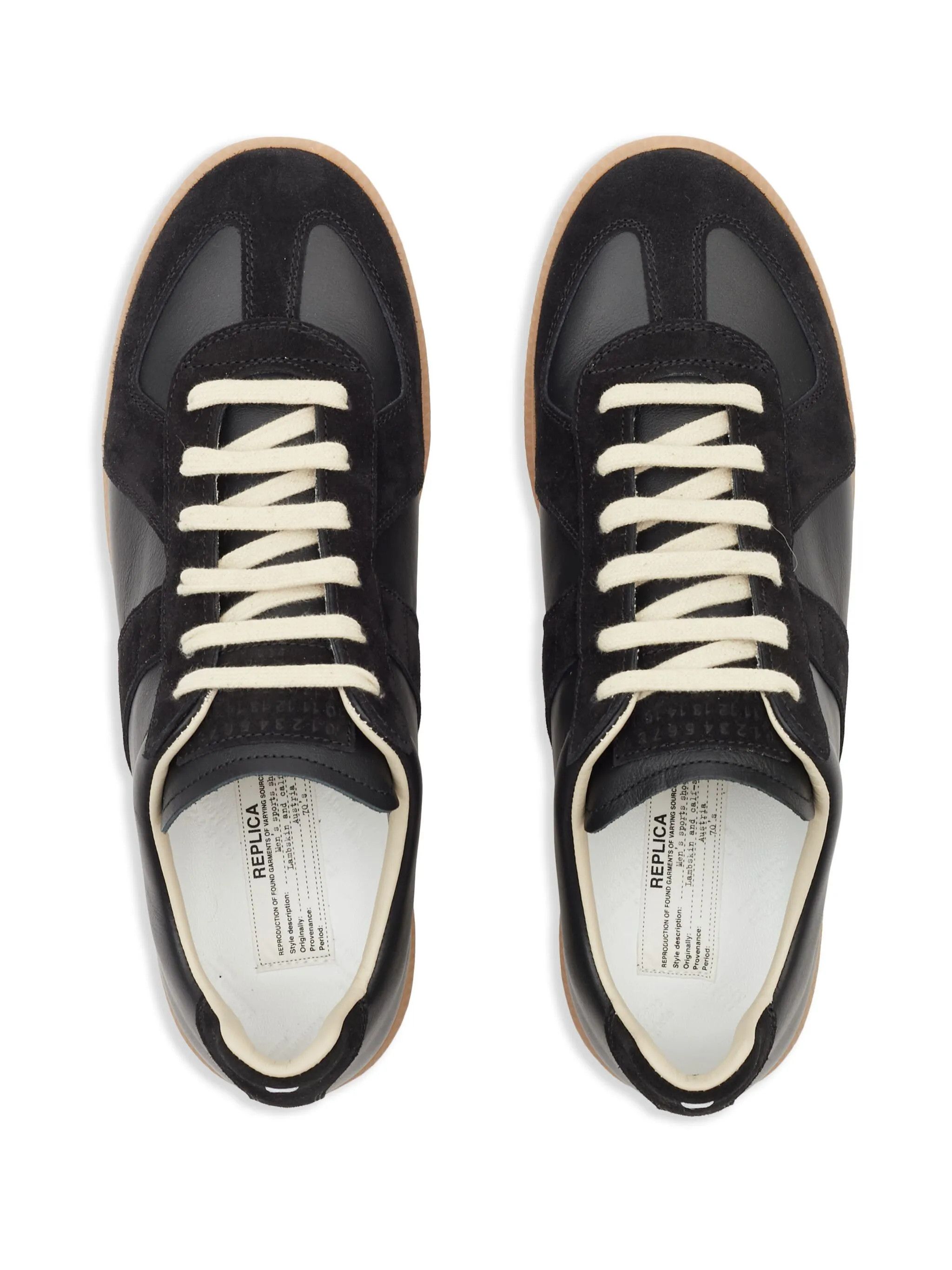 Maison Margiela o1bcso1str0226 Replica Low-Top Sneakers in Black Size US 10 / IT 40 - 4 Thumbnail