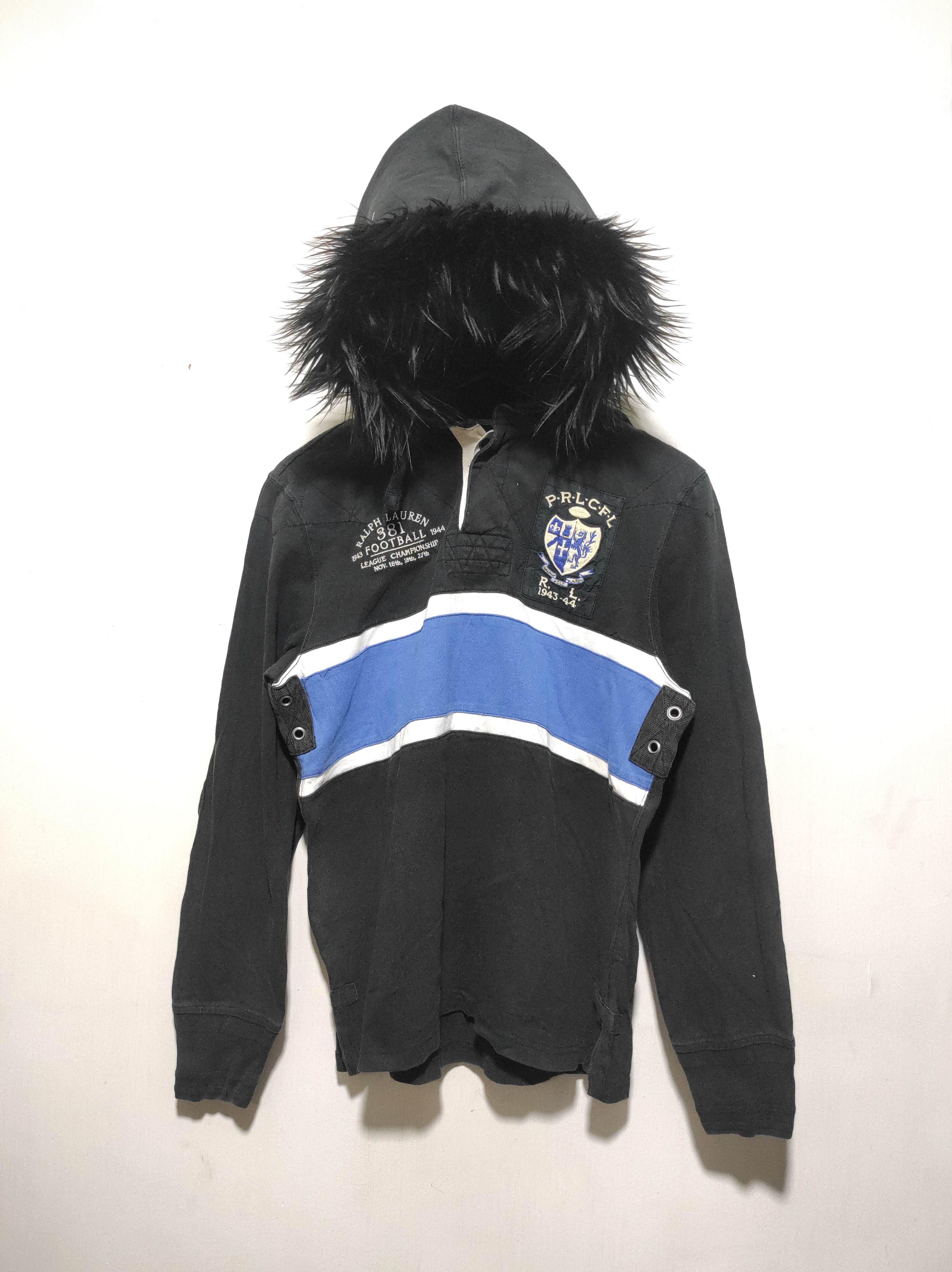 Polo Ralph Lauren Polo Ralph Lauren Football Half Button Fur Hoodie LGB style Size US S / EU 44-46 / 1 - 3 Thumbnail
