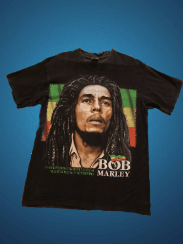 Bob Marley Vintage Men's T-Shirt Bob Marley Big Crazy Print Y2K Size M Size US M / EU 48-50 / 2 - 1 Thumbnail
