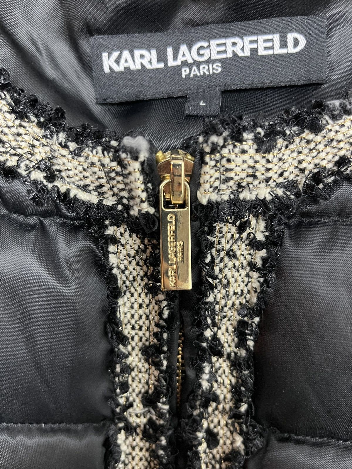 Japanese Brand × Karl Lagerfeld Vintage y2k Karl Lagerfeld puffer vest Size L / US 10 / IT 46 - 7 Thumbnail