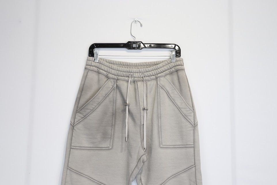 Balmain o1rshd1 Bike Drawstring Jogger / Sweatpants in Grey Size US 32 / EU 48 - 3 Thumbnail